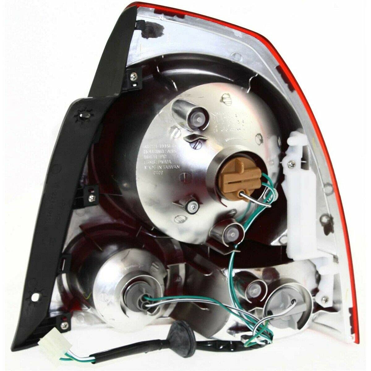 Left Hand Side (LH) Driver Tail Light Lamp Compatible with Hyundai Accent - Perfect for Replacement & Nighttime Driving Safety