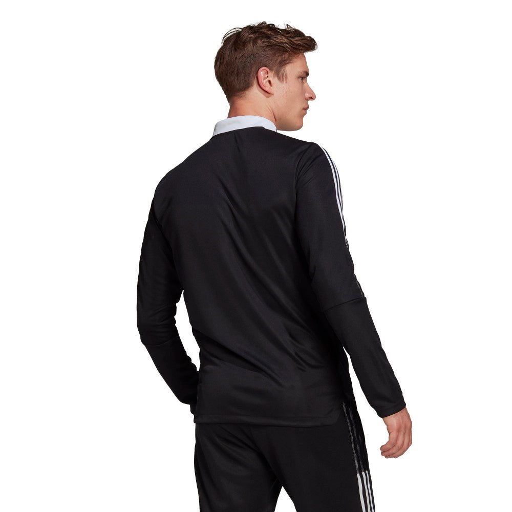 Adidas Adult Tiro 21 Track Jacket - Black/White - Men's Training & Running Jacket for Gym Workouts & Outdoor Sports