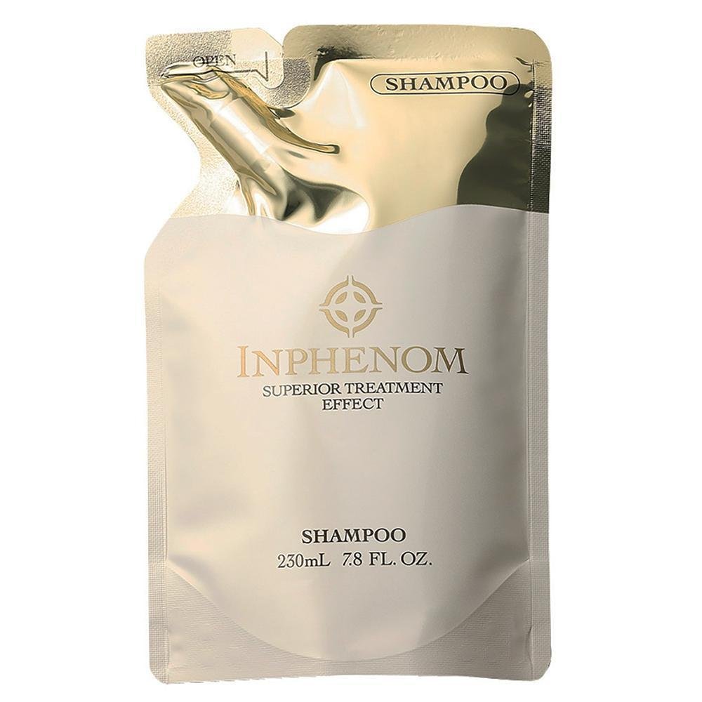 Milbon Inphenom Hydrating Shampoo Refill Pack 230ml - Sulfate-Free Hair Care for Damaged Hair - Perfect for Salon-Quality Treatment at Home