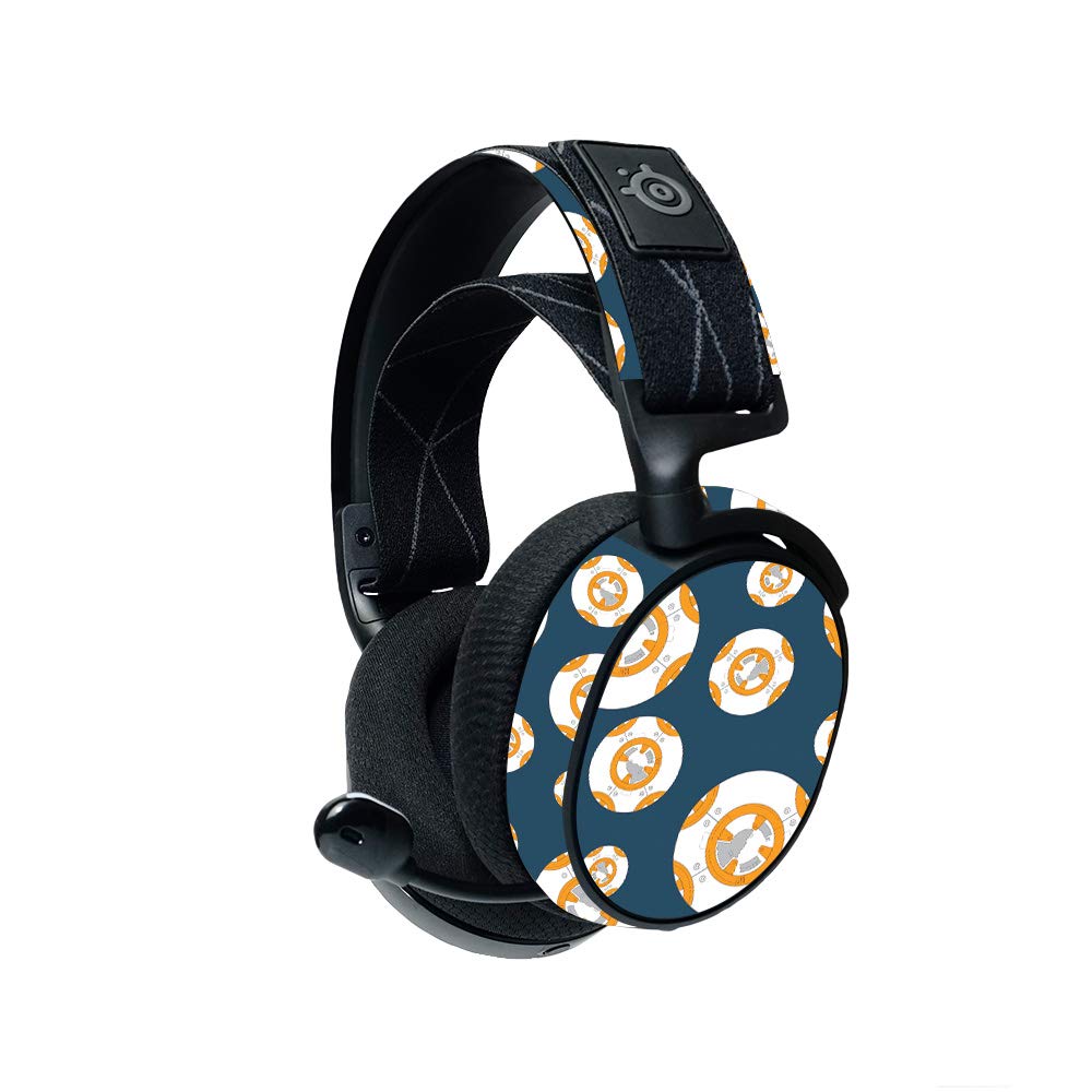 MightySkins Steelseries Arctis 7 Gaming Headset Skin (2019 Model) - Mini Galaxy Bots Design | Protective Vinyl Decal for Customization | Easy to Apply & Remove | Made in USA | Perfect for Gaming, Streaming & Esports Enthusiasts