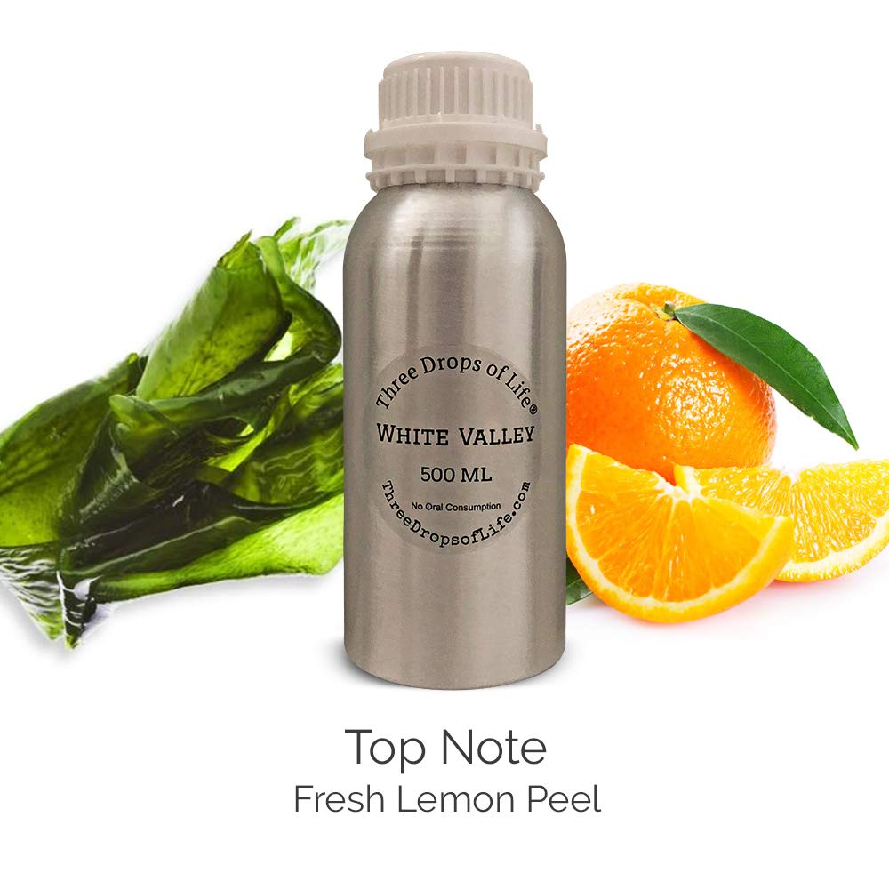 Premium 500ML Essential Oil for Diffusers - Aromatherapy Scent with Cold Air Diffusion, No Water Needed - Perfect for Home, Office, Spa & Yoga Relaxation (White Valley Fragrance)