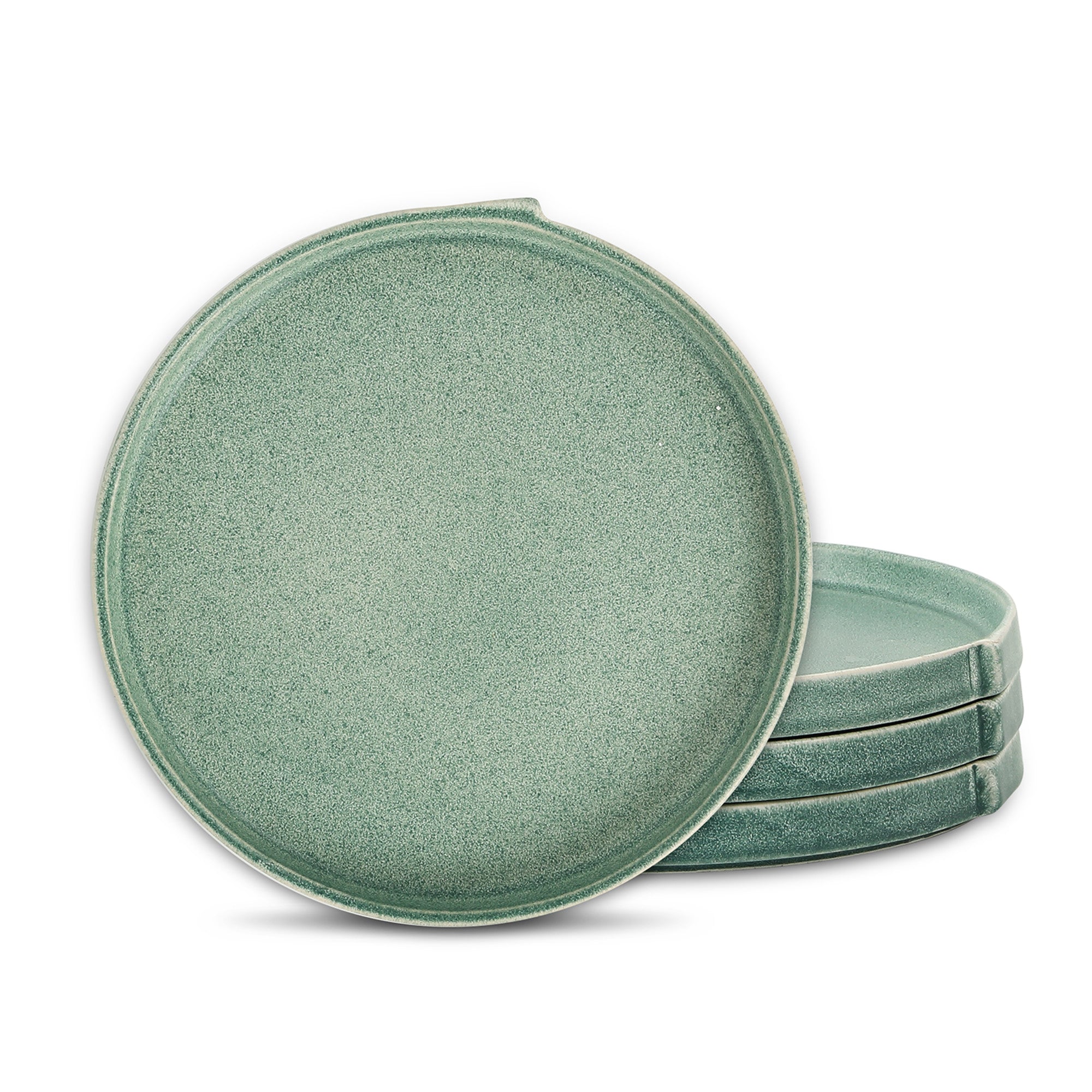 Premium Green Stoneware Dinner Plate - Durable Ceramic Plate for Everyday Dining, Restaurant Use & Special Occasions