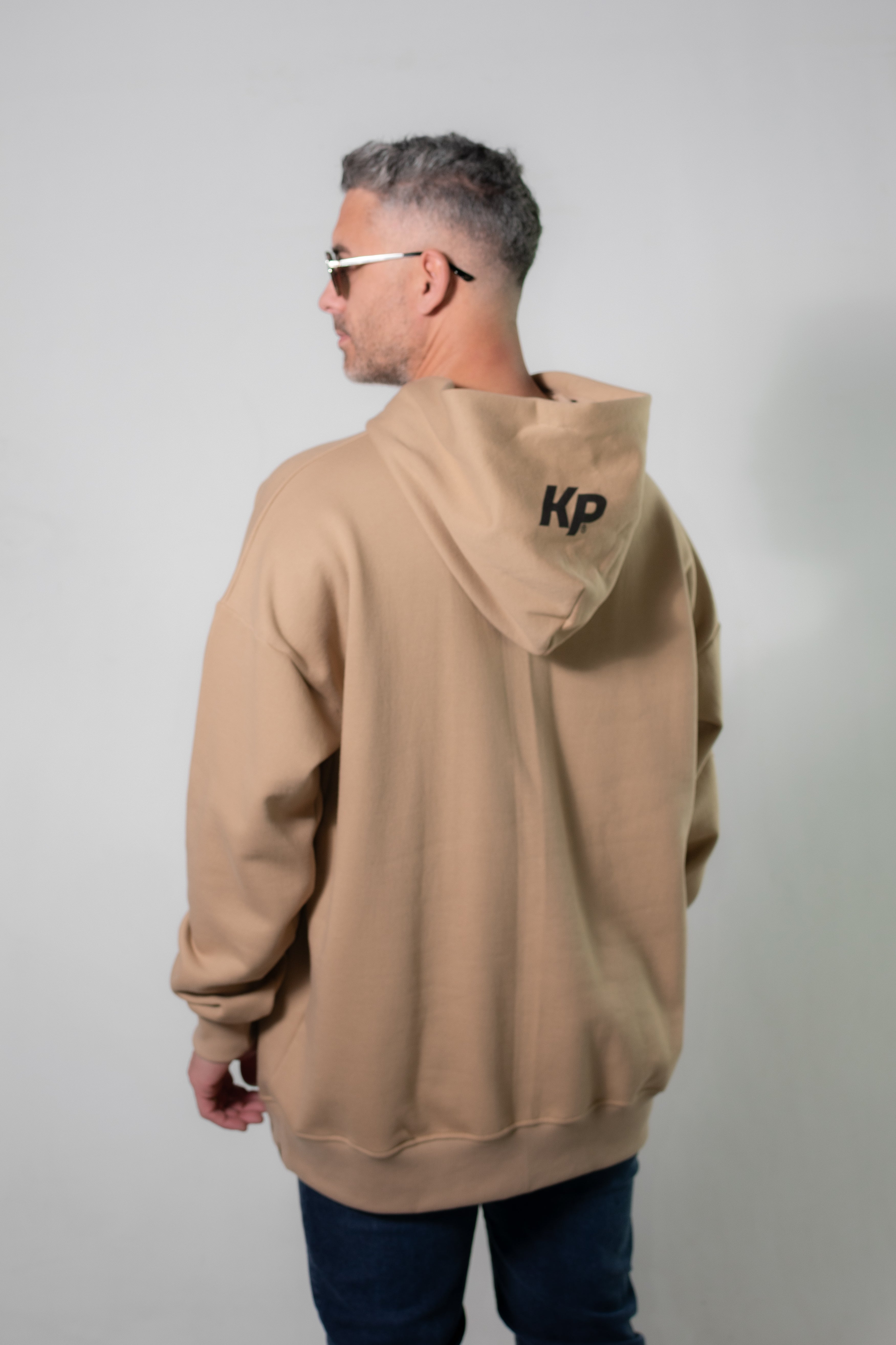 Buzo Kingpin Men's Beige Hoodie Z6 - Stylish & Comfortable for Casual Wear, Street Fashion & Outdoor Activities