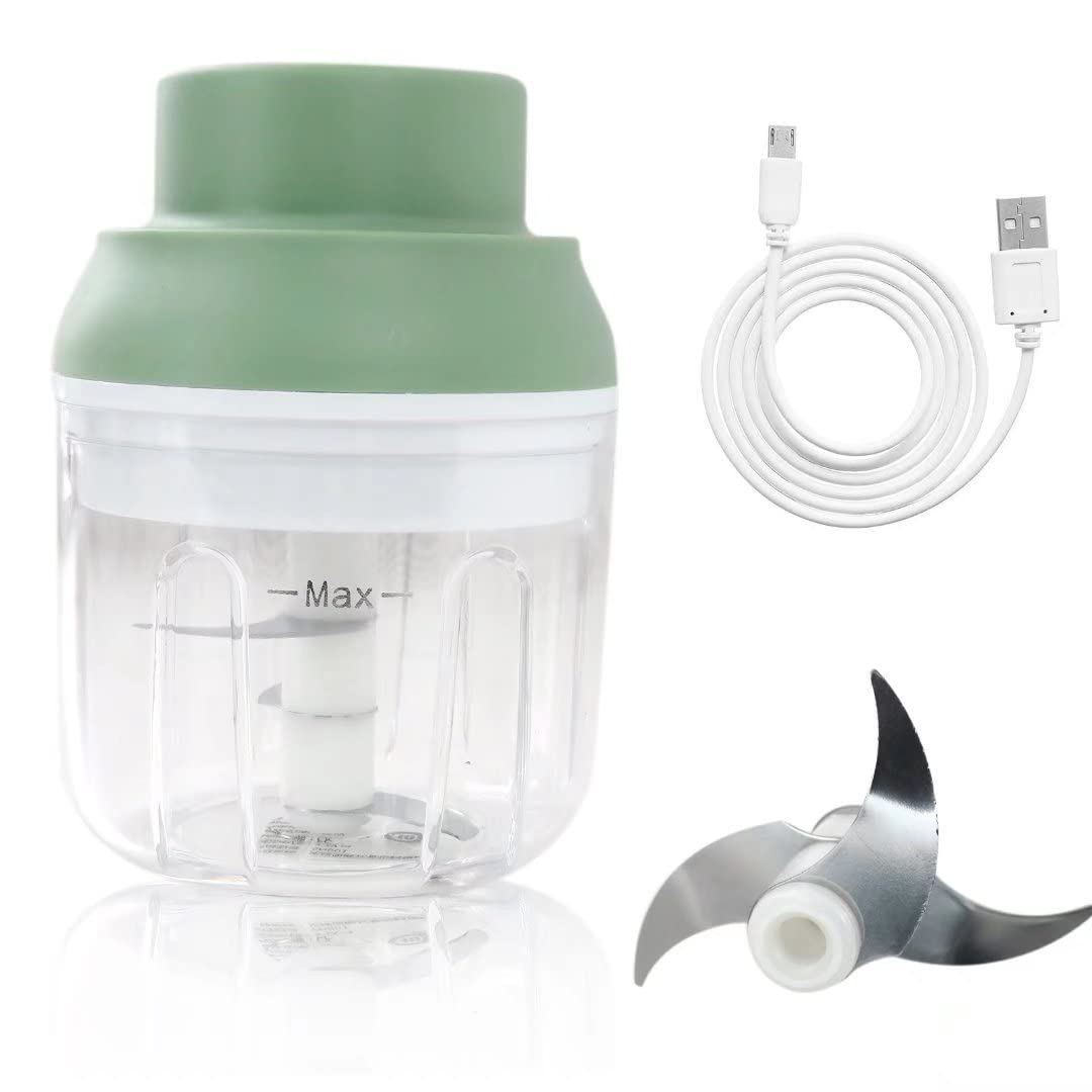 250ml Wireless Electric Garlic Chopper & Food Processor - USB Rechargeable Automatic Egg Whisk, Cream Mixer & Vegetable Crusher for Kitchen - Perfect for Chopping Garlic, Mixing Eggs, and Preparing Baby Food