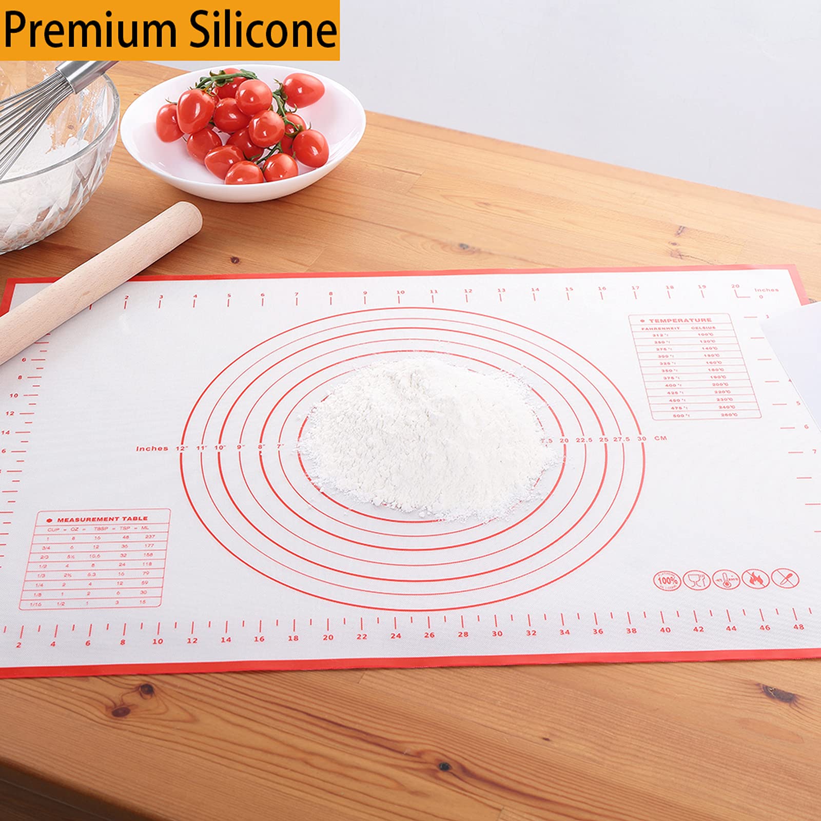 Premium Non-Stick Silicone Baking Mat - Extra Thick 16