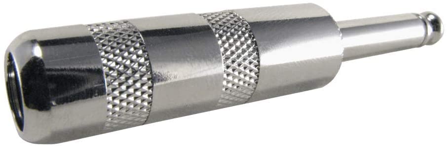 Ernie Ball 6327 Straight Guitar Cable Plug - 6 Inch Premium Instrument Cable Connector for Electric Guitars, Bass & Keyboards - Perfect for Stage Performances & Studio Recording