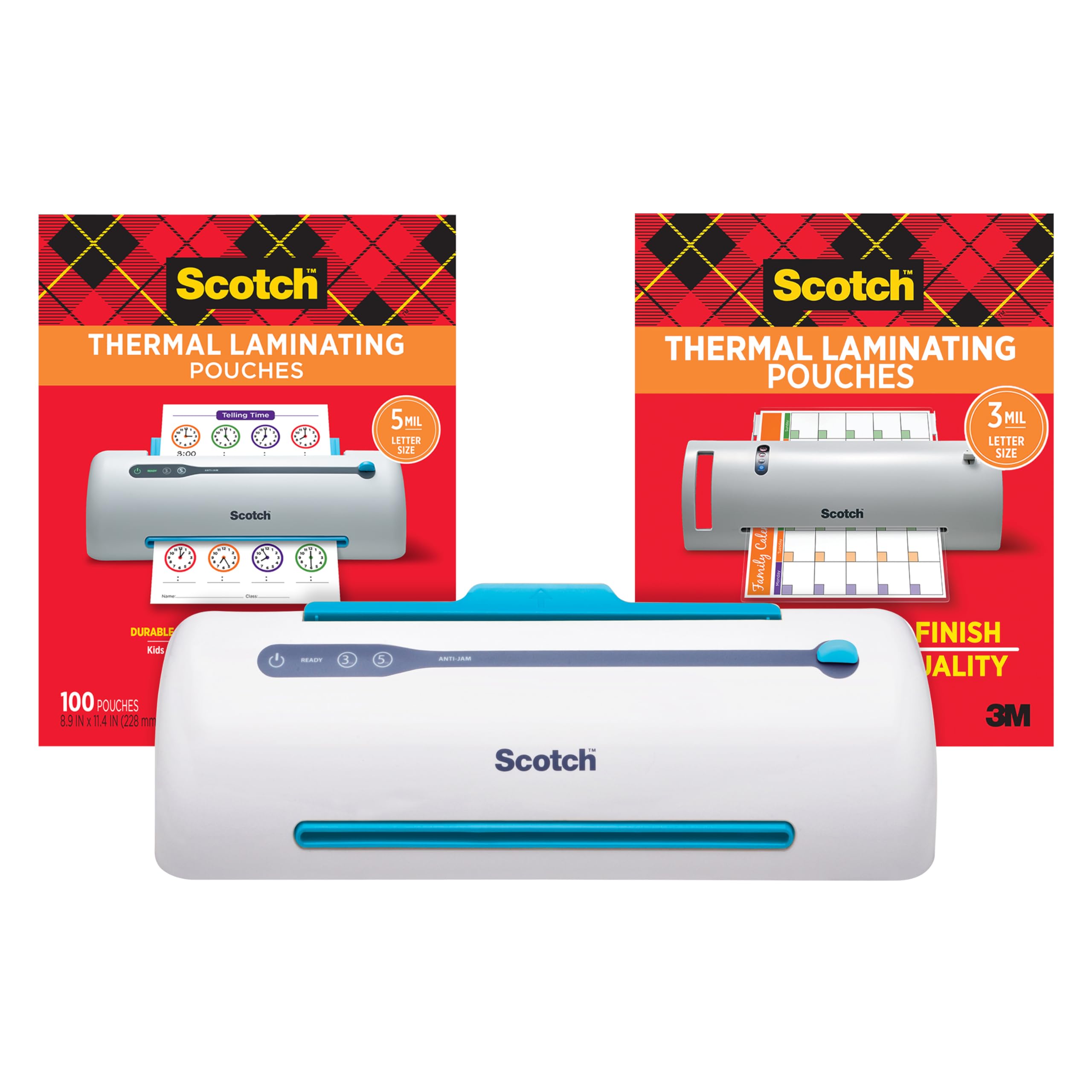 Scotch PRO Thermal Laminator Machine with Never Jam Technology - 9 Inch Wide 2 Roller System (TL906) - Includes Laminating Pouches - Perfect for Documents, Photos, ID Cards & School Projects
