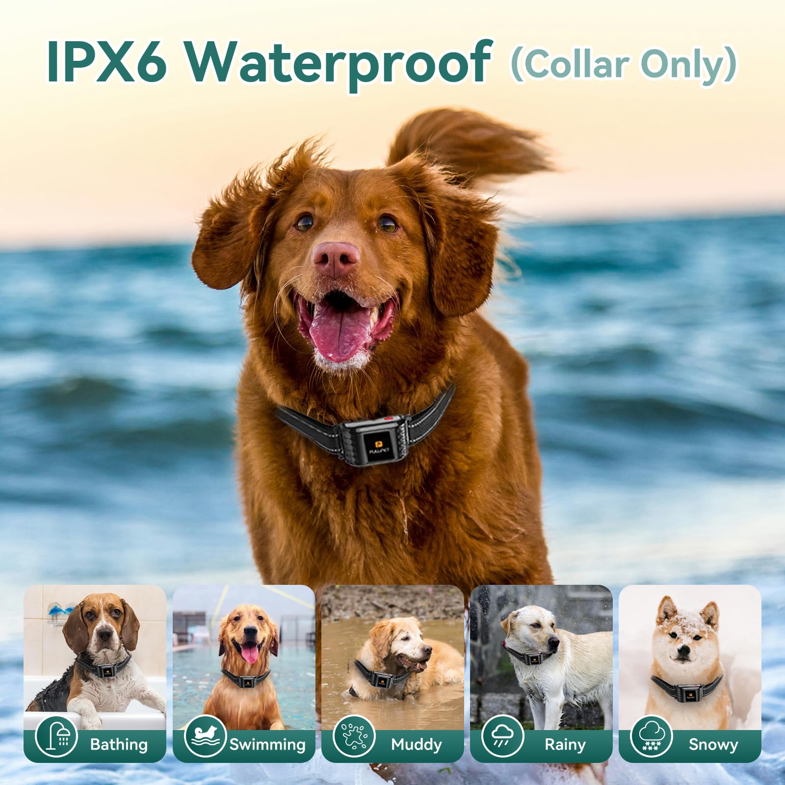 **2-in-1 Wireless Dog Fence System with Remote Training Collar – Electric Fence for Dogs, IPX6 Waterproof, Outdoor Yard Use for Safe Pet Containment & Training**    *(Use Case: Perfect for training and safely containing dogs in yards, gardens, or open outdoor spaces.)*