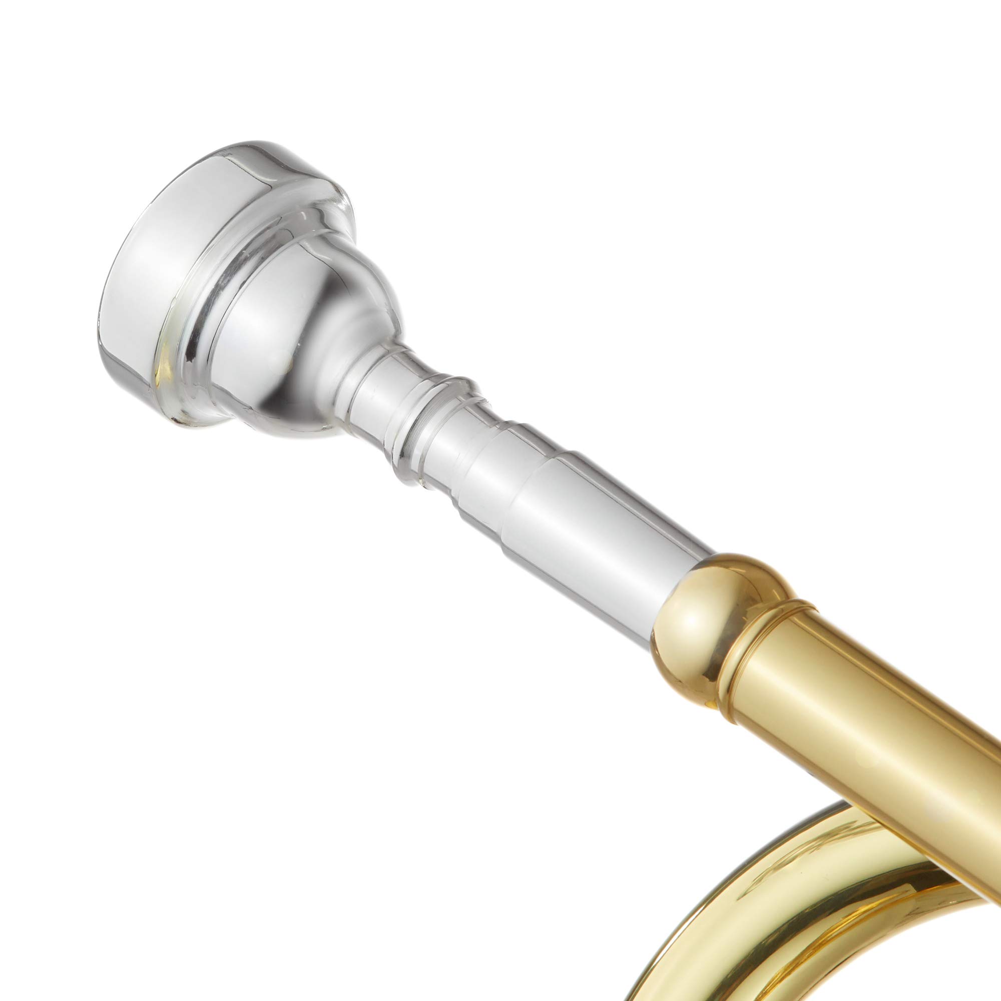 Ashthorpe Professional Bb Trumpet with Gold Brass Finish - Full Kit with Case, Mouthpiece, Gloves, Cleaning Cloth & Valve Oil - Perfect for Beginners, Students & Band Performances