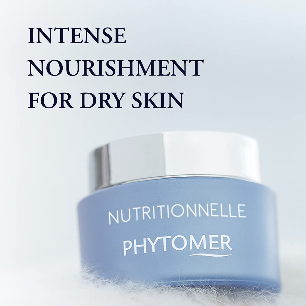 PHYTOMER Nutritionnelle Dry Skin Rescue Face Moisturizer Cream - Intense Hydration for Dry Skin | Anti-Aging & Plumping Moisturizer | Reduces Tightness & Restores Moisture | 50ml | Perfect for Winter Care & Daily Skincare Routine