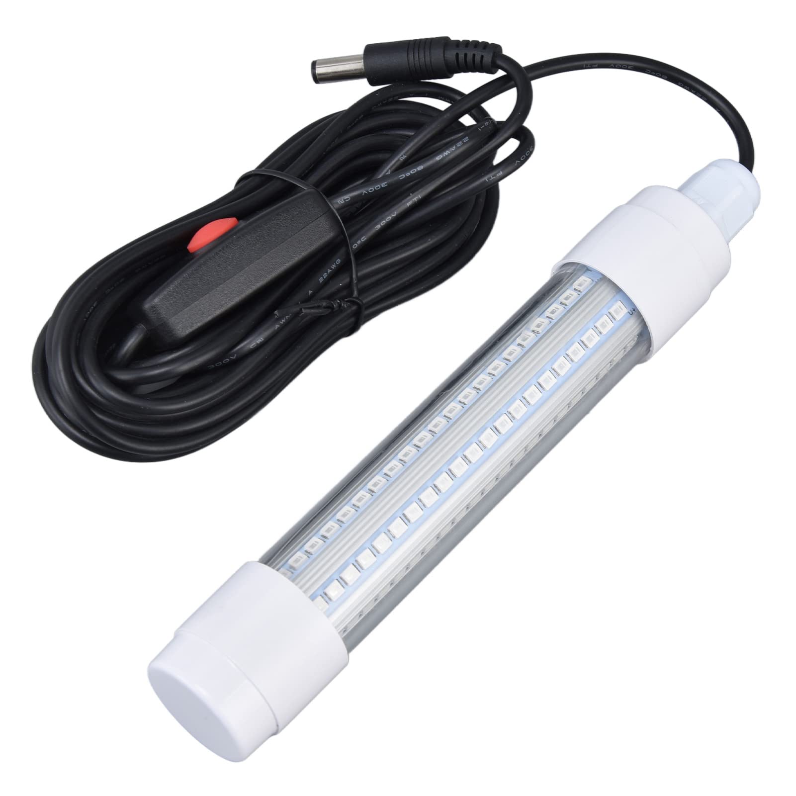Haofy 13W 1000lm Submersible LED Fishing Light with 5m Cable - Waterproof Underwater Fish Attractor Light with Battery Clip - Perfect for Night Fishing, Ice Fishing & Boat Fishing