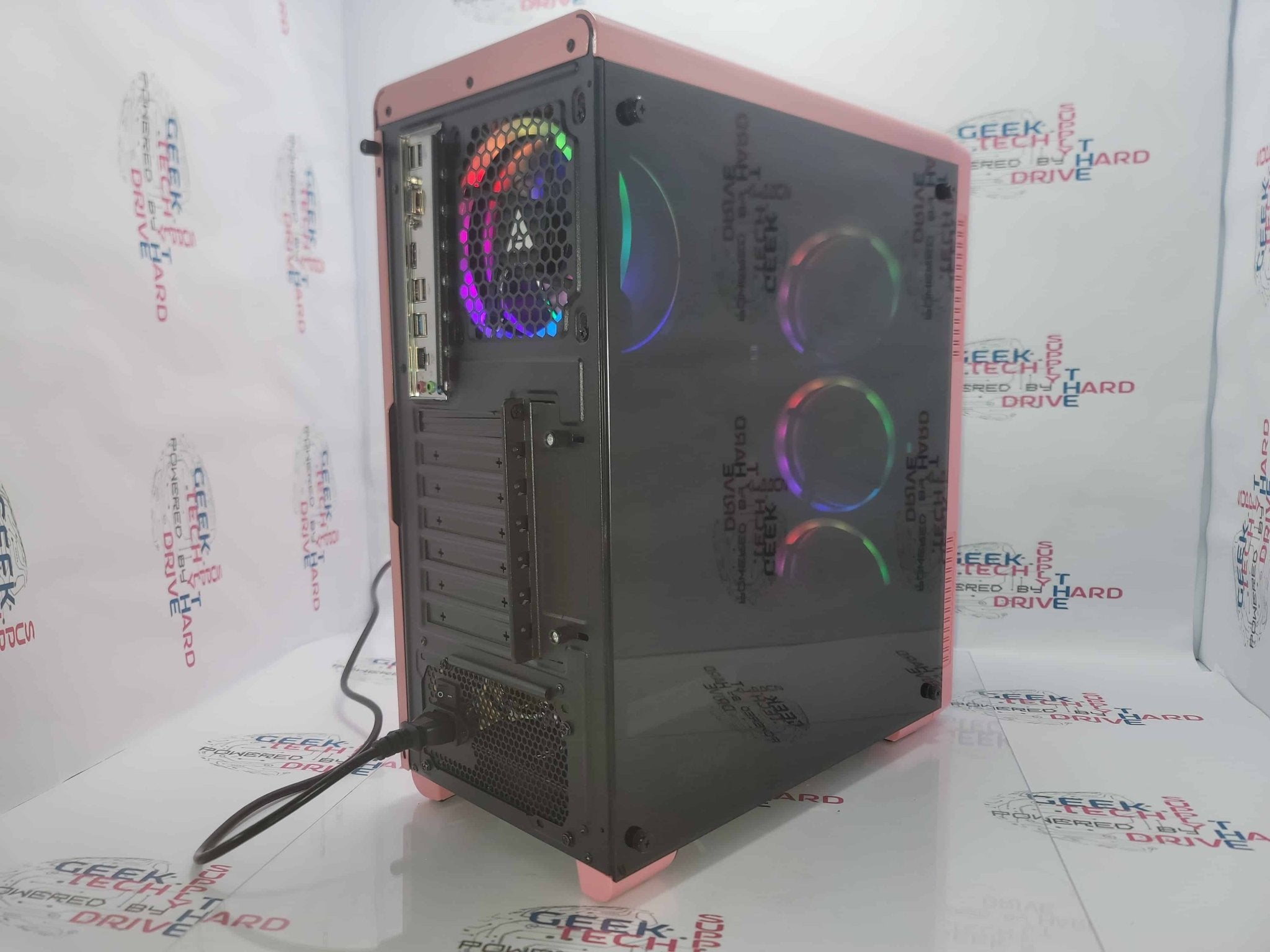 Pinnacle Gaming PC Desktop Computer - Intel Core i5, 500GB/1TB/2TB SSD, NVIDIA GTX/RTX Graphics, WiFi, Aura Pink H6 Case - Perfect for Esports, Streaming & High-Performance Gaming