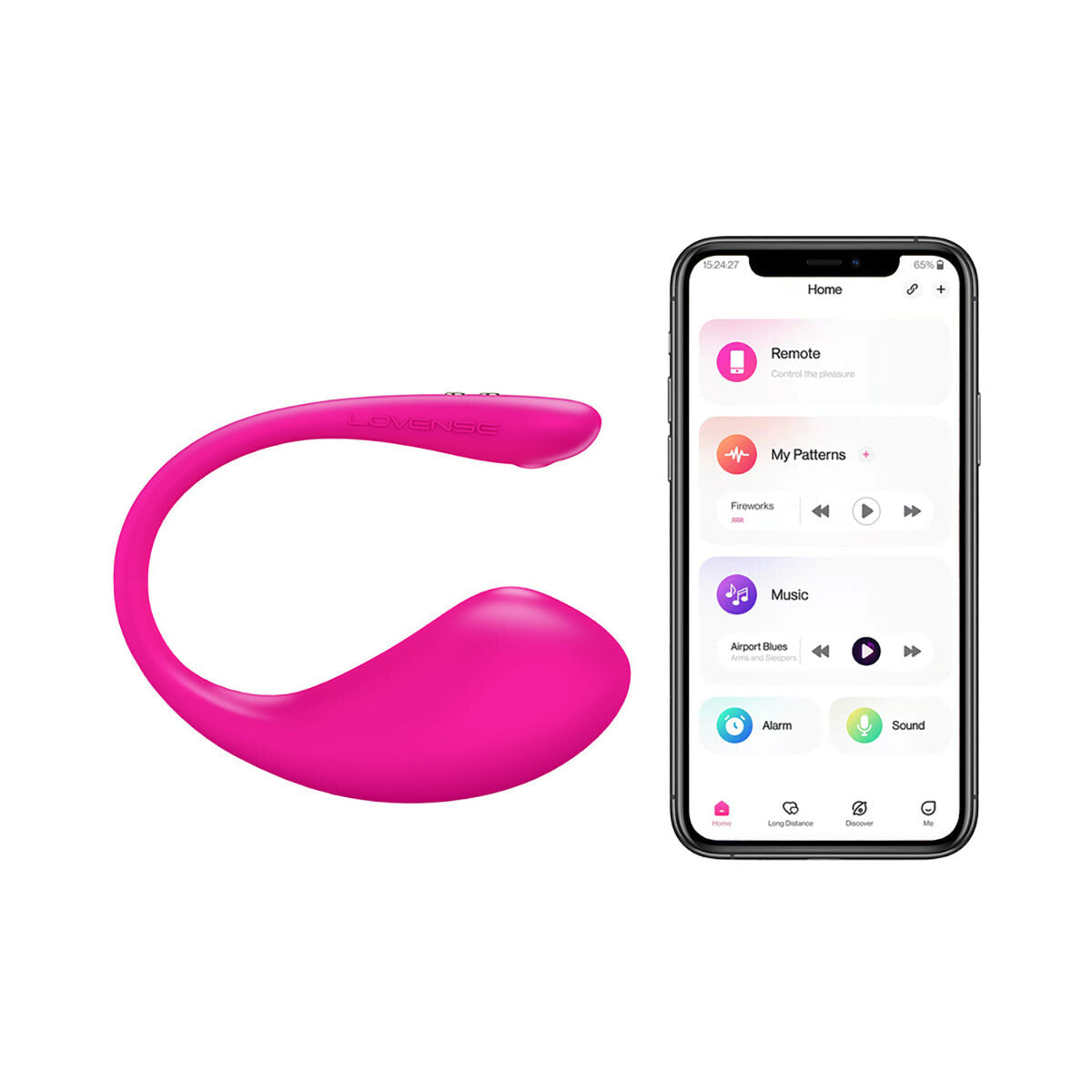 Lovense Lush 3 Bluetooth Egg Vibrator for Women - Remote Control Clitoral Stimulator, App Controlled G-Spot Massager - Perfect for Long Distance Couples & Solo Play