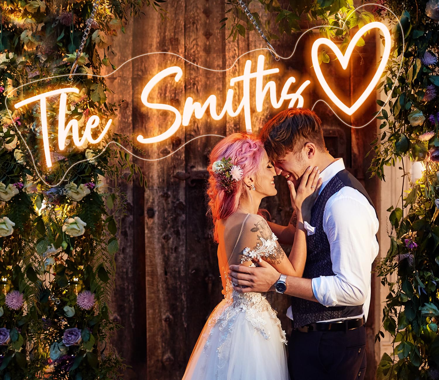 Custom Neon Signs - Personalized LED Neon Sign Lights for Bedroom Wall Decor, Wedding & Birthday Party Decorations - Unique Gift Ideas for Home, Office & Events