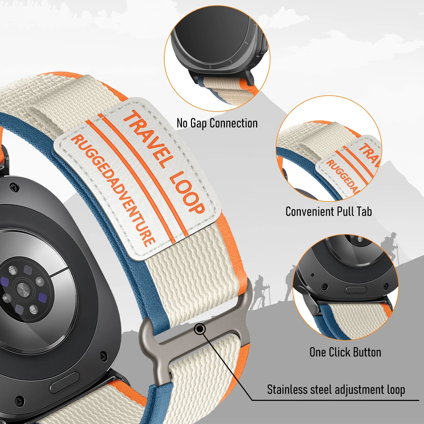 Samsung Galaxy Watch Ultra Travel Loop Band - Secure & Comfortable Strap for Active Lifestyles - Perfect for Running, Hiking, and Travel Adventures