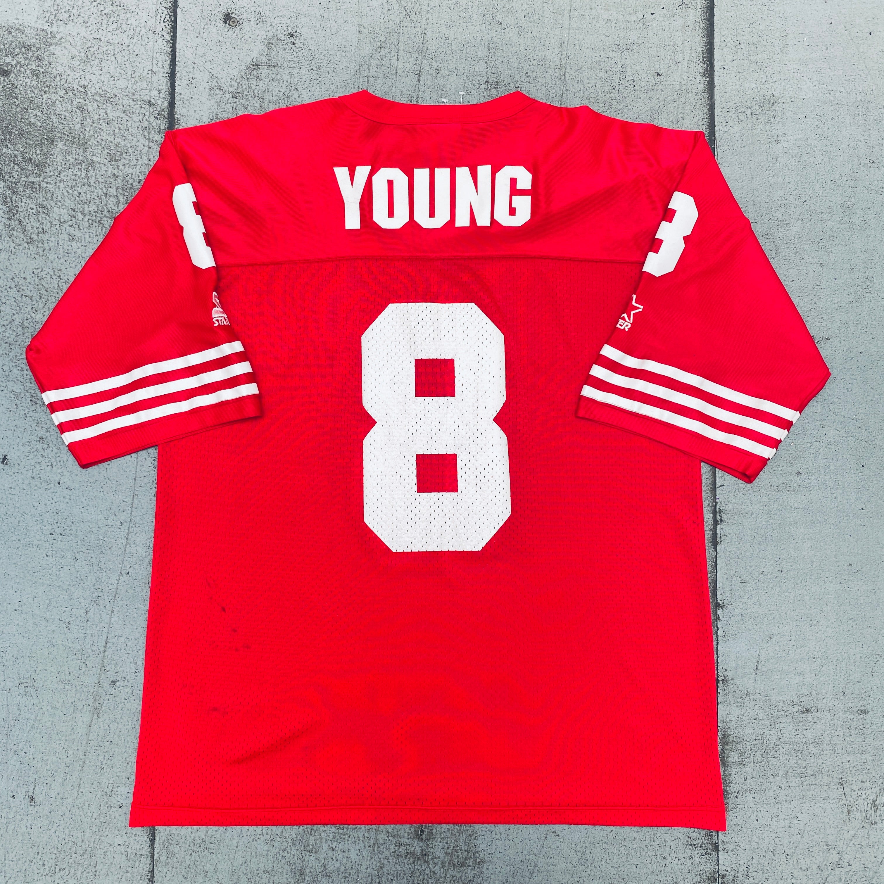 Steve Young San Francisco 49ers 1994-1995 Throwback Jersey (Large) - Vintage NFL Football Fan Gear for Game Day & Collectors
