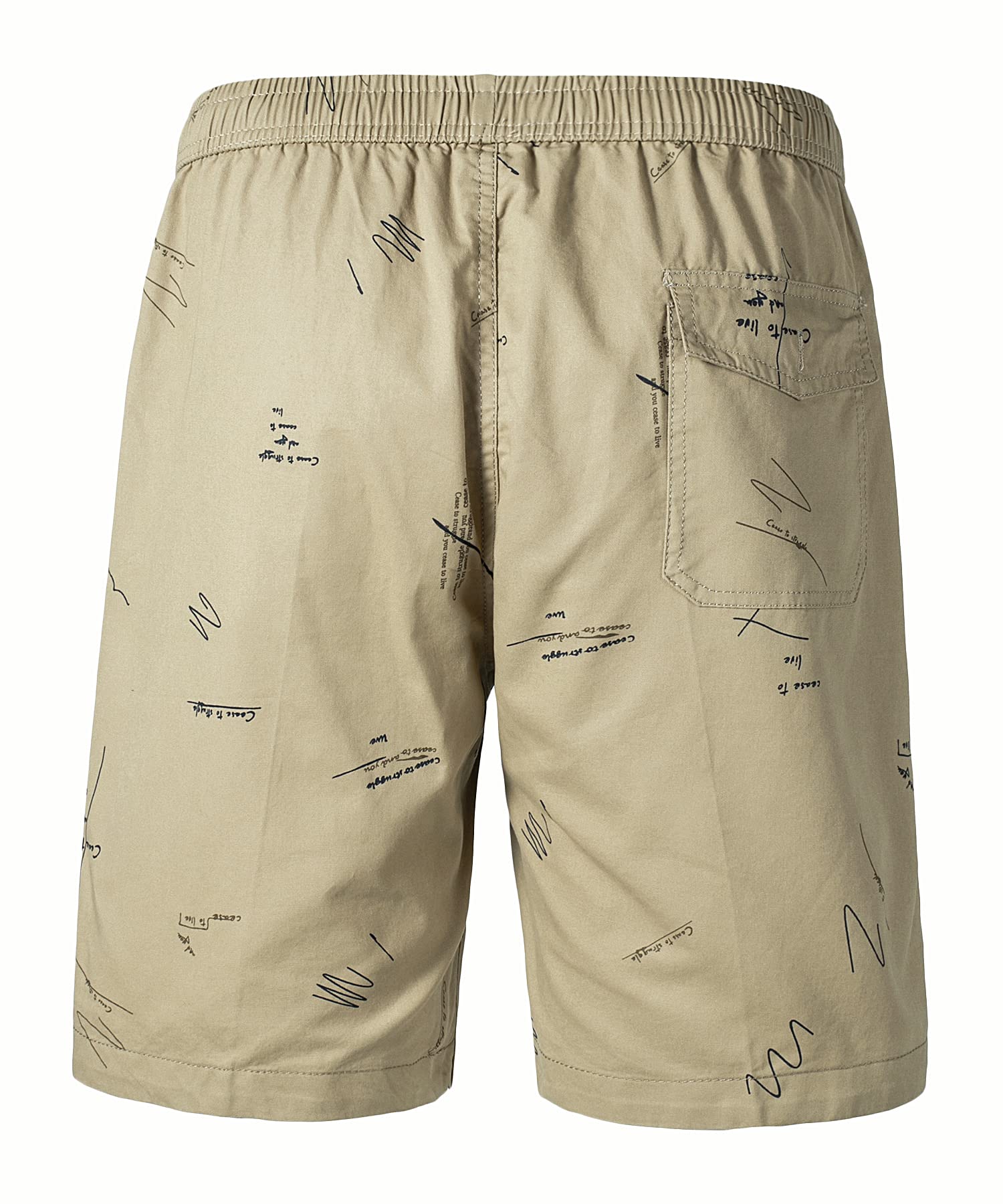 Men's Casual Plaid Beach Shorts - Soft Cotton Drawstring Elastic Waist Shorts with Zipper Pockets | Perfect for Summer Vacation, Pool Party & Outdoor Activities