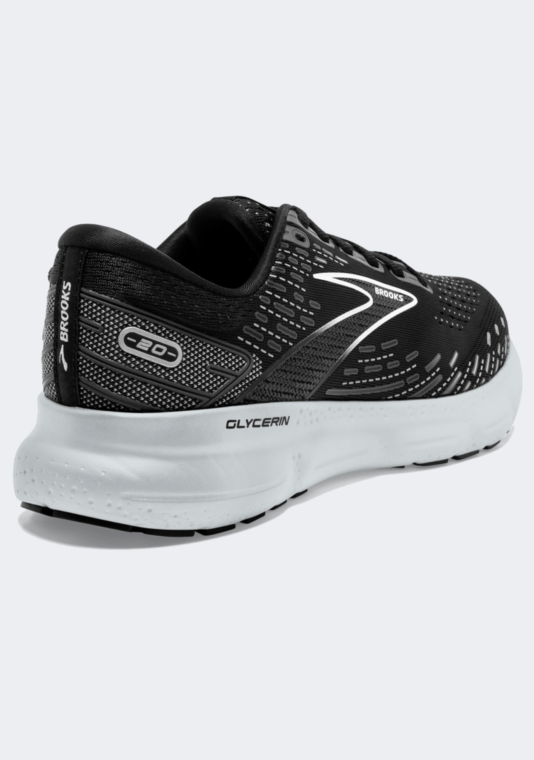 Brooks Women's Glycerin 20 Running Shoes - Neutral Cushioning for Comfort & Support (D Width) - Perfect for Long Distance Running, Jogging & Gym Workouts