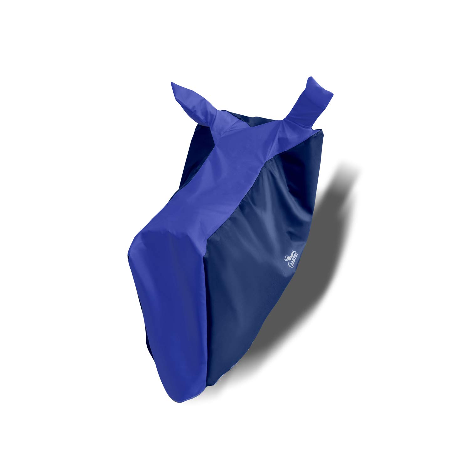 AARTRI UV Protection Dustproof Body Cover for Indus Yo Electron ER 2022 (BS-2,3,4,6) - Royal Blue Stripes | Motorcycle Accessories for Sun & Dust Protection While Riding