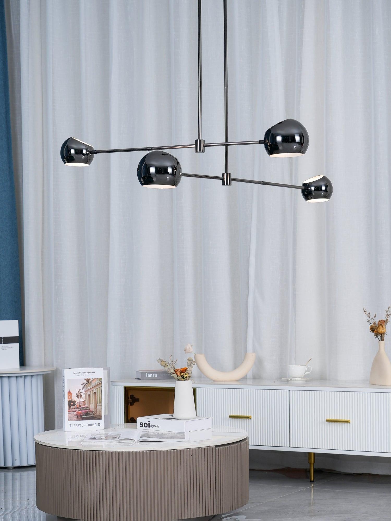 Acaba Crystal Chandelier - Elegant Modern Ceiling Light Fixture for Dining Room, Living Room & Bedroom Decor | Energy Efficient LED Lighting