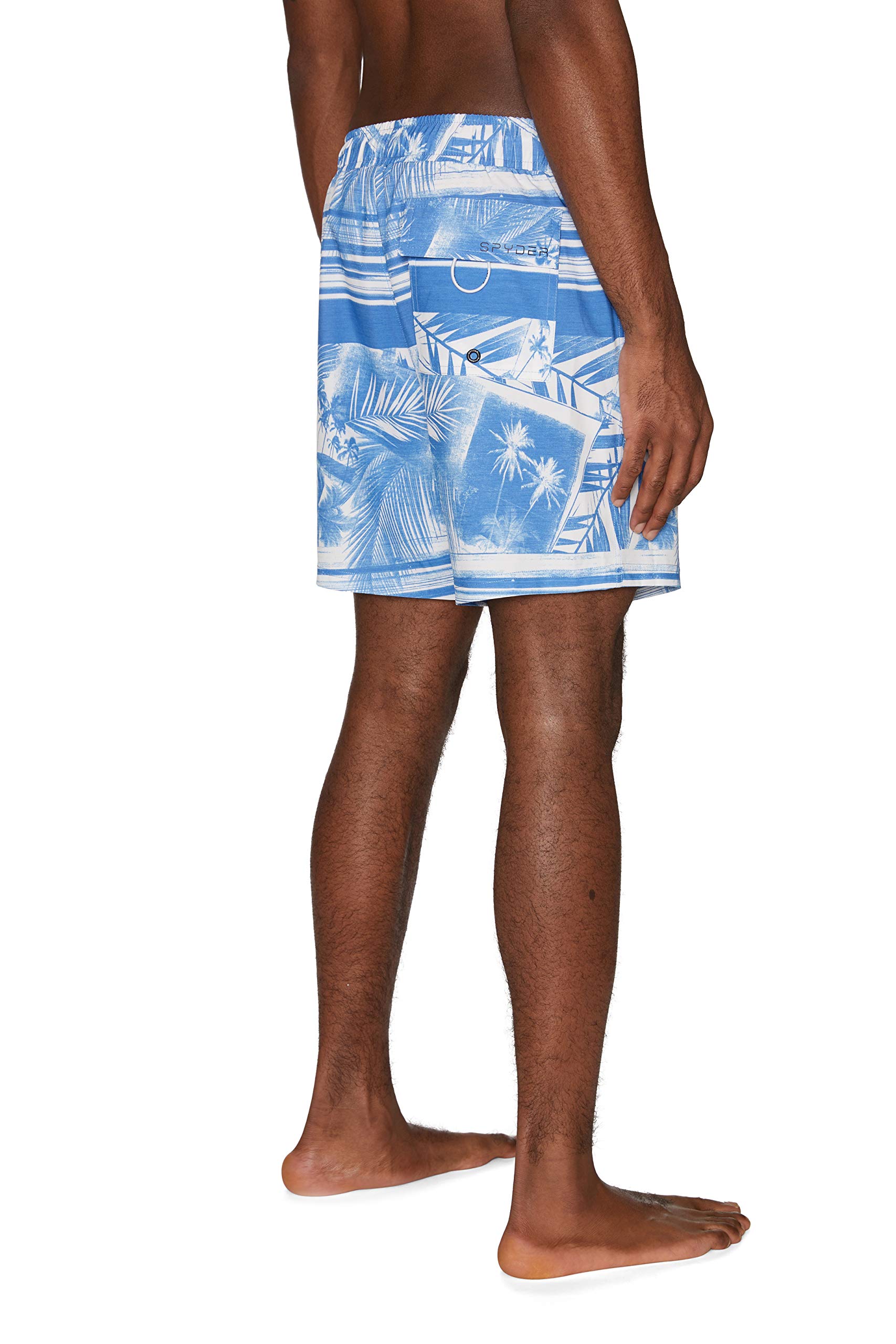 **Spyder Men's Quick-Dry Stretch 7-inch Swim Trunks with UPF 50+ Sun Protection, Gym Shorts with Pockets & Mesh Liner – Perfect for Swimming, Beach, and Workout**