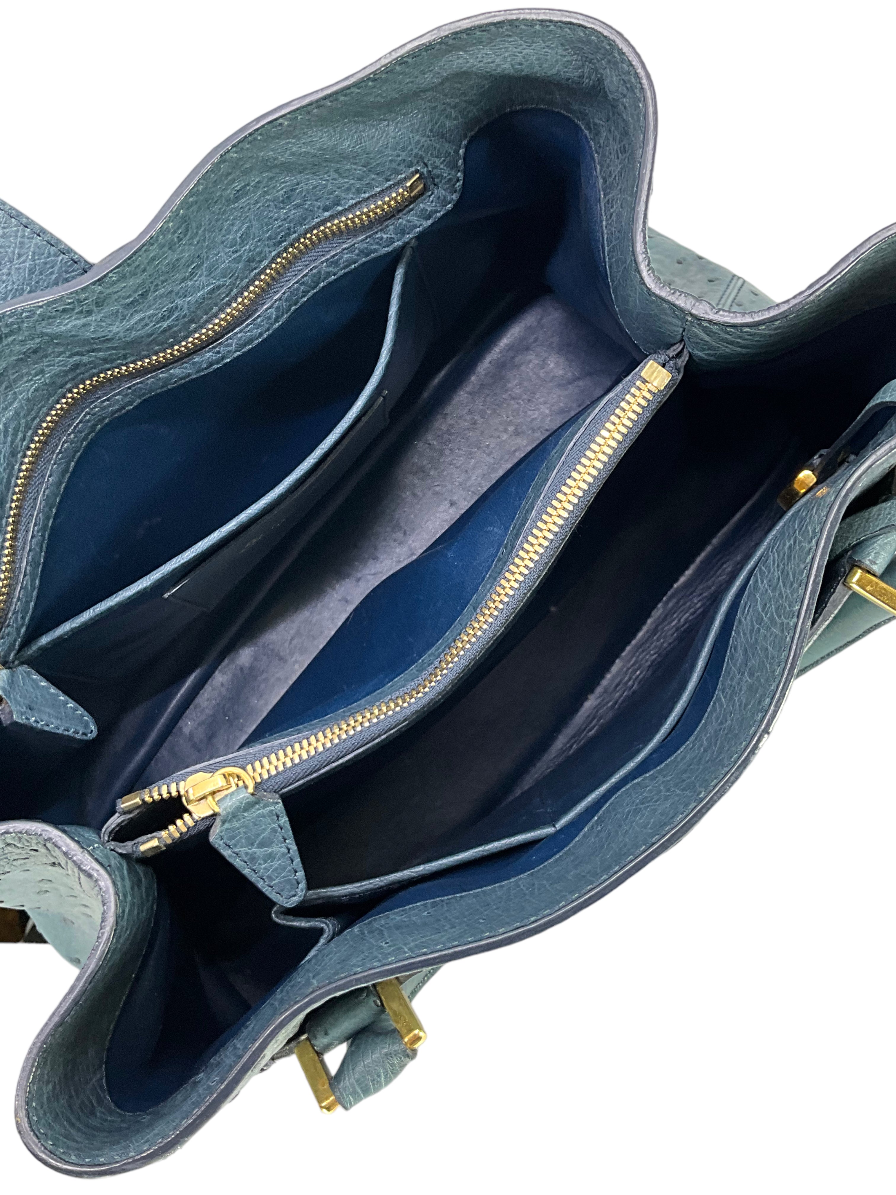 Luxury Loro Piana Ostrich Leather Bellevue Tote Bag for Women - Premium Handmade Designer Shoulder Bag for Work, Travel & Everyday Use