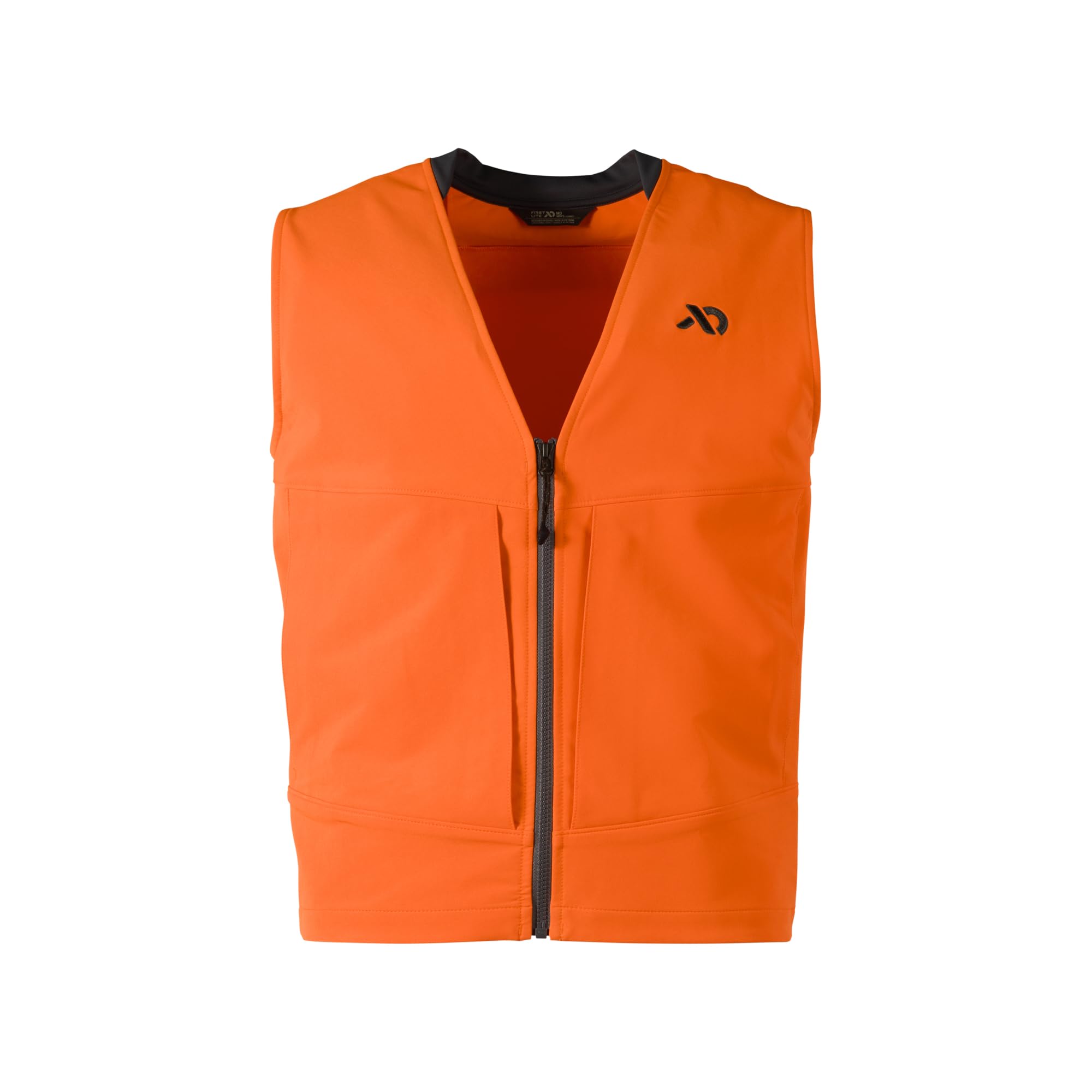 First Lite Men's Charge Hunters Orange Vest - Lightweight High-Visibility Hunting Vest for Safety & Comfort | Perfect for Deer Hunting, Turkey Hunting & Outdoor Adventures