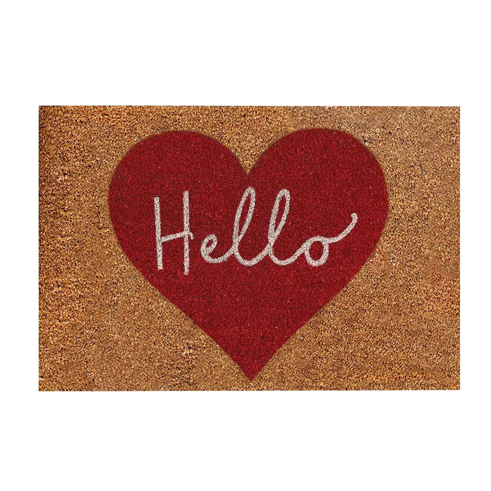 Valentine's Day Heart Shaped Carpet - Romantic Love Doormat for Living Room & Bedroom, Non-Slip Holiday Floor Mat, Perfect Gift for Couples - Ideal for Home Decor & Wedding Anniversaries