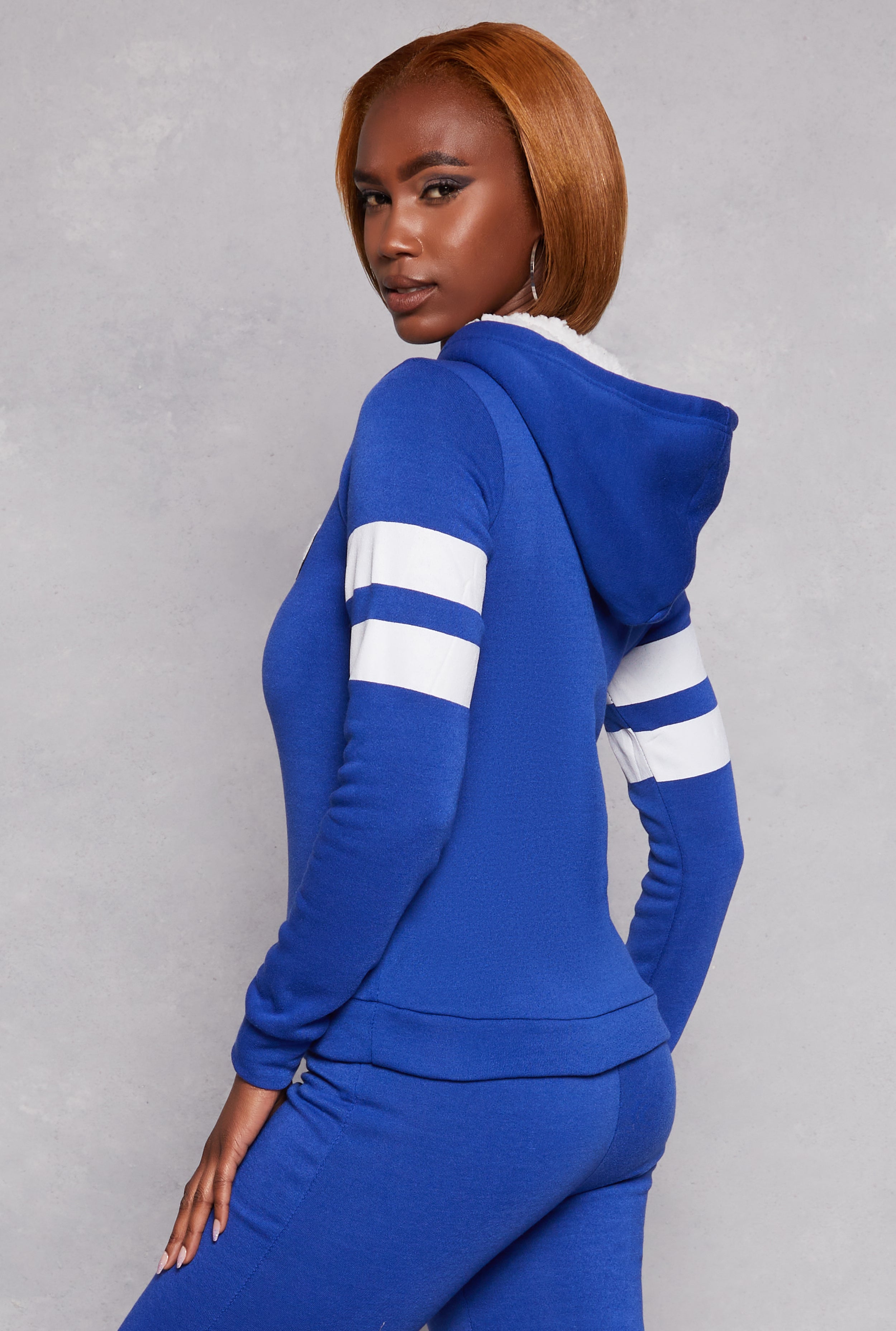 B Initial Varsity Striped Hoodie - Trendy Letterman Sweatshirt for Men & Women | Perfect for Casual Wear, School Spirit & Street Style Fashion