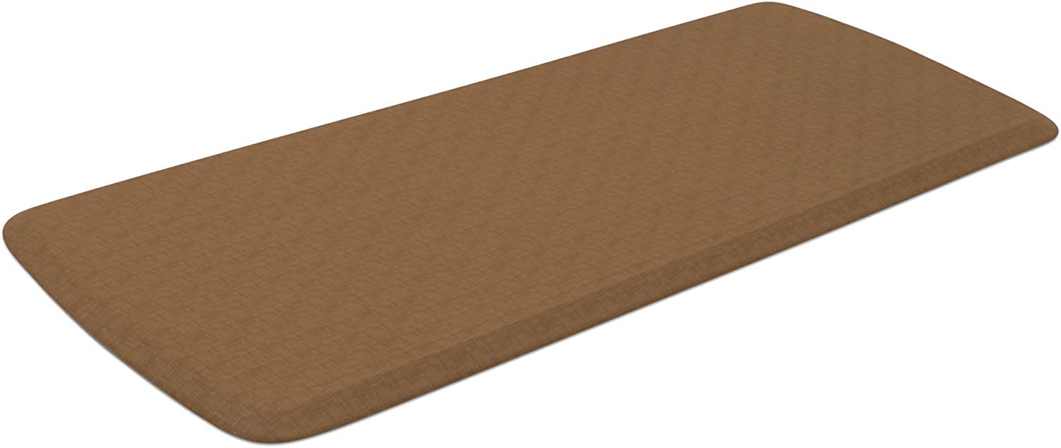 Premium Anti-Fatigue Kitchen Mat - GelPro Linen Khaki Elite Gel & Foam Floor Mat (20