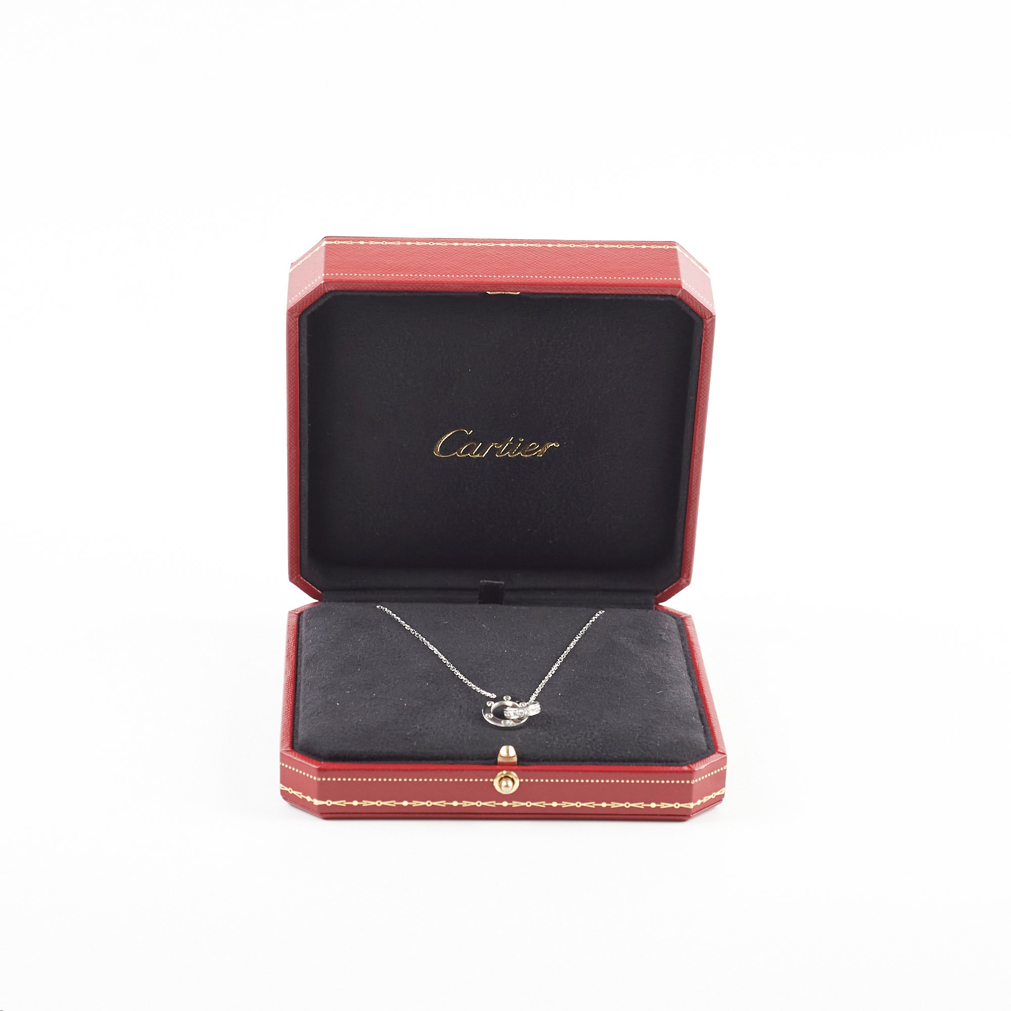 Cartier Love Necklace in 18K White Gold with Diamonds - Elegant Jewelry Gift for Women, Perfect for Anniversaries & Special Occasions