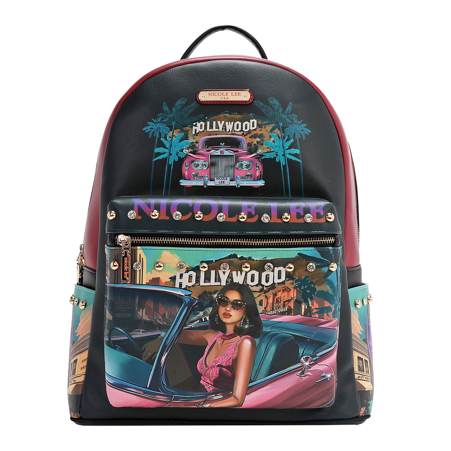 Large USB Fashion Backpack with Charging Port & Pouch - Stylish Laptop Bag for Work, Travel & College - Perfect for Commuters & Students