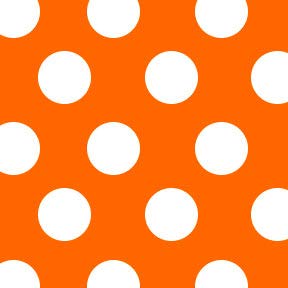 Orange with White Dots