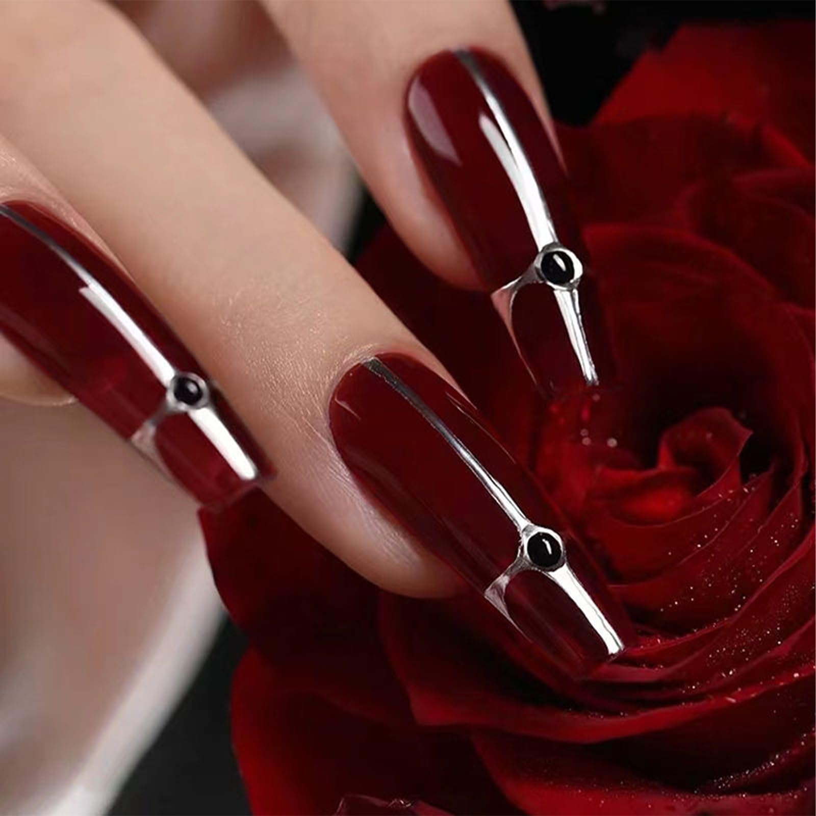 Cherry Red Nail Polish - 12ml Quick Dry Nail Lacquer for Nail Art, Long Lasting Varnish (0.41 fl oz) - Perfect for Manicures, Pedicures & Salon Nail Designs