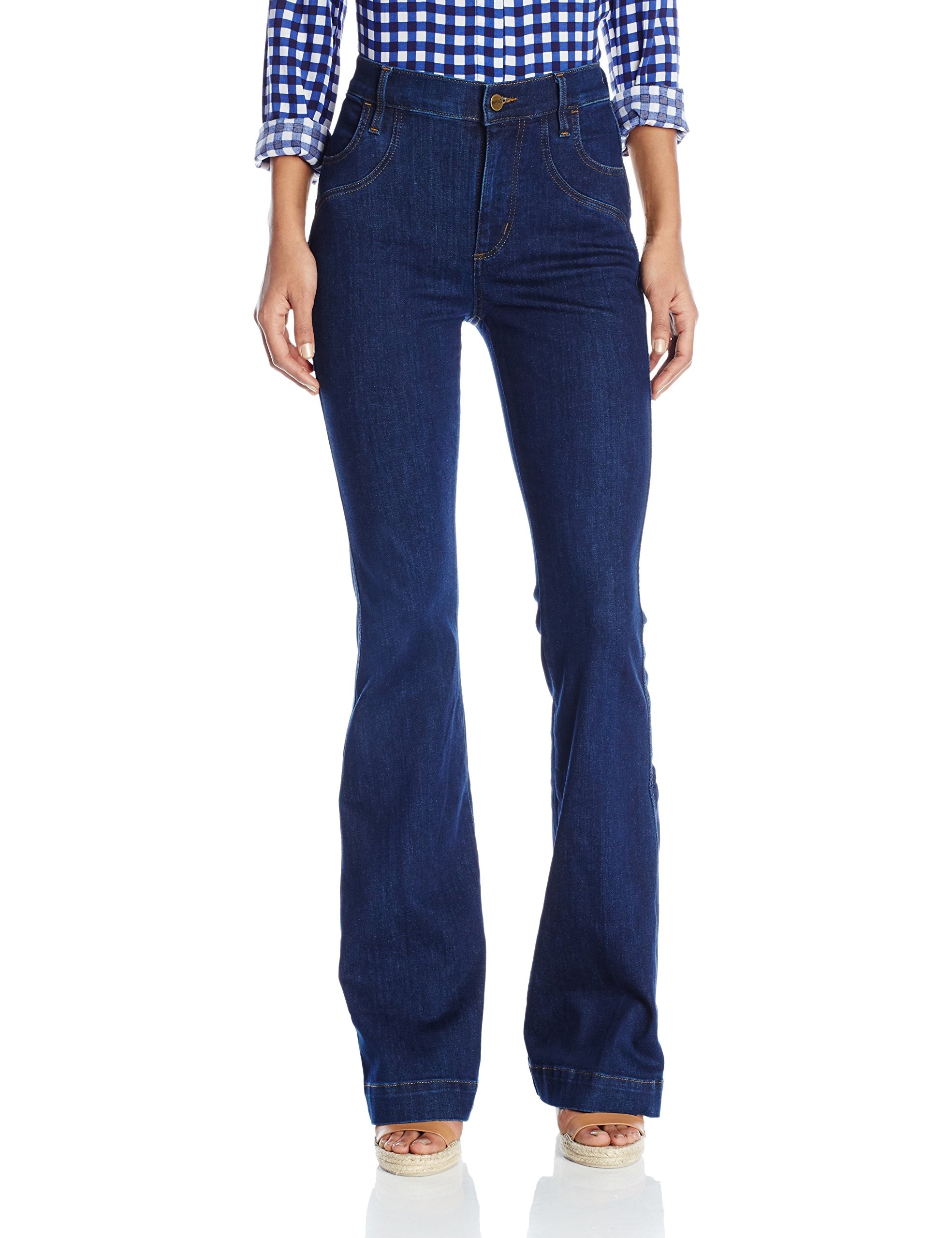 Buffalo David Bitton Women's Ibbie Flare Jeans - High Waisted Bootcut Denim Pants for Casual & Dressy Outfits | Perfect for Work, Date Night & Weekend Wear