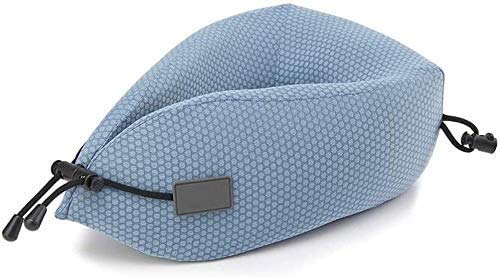 Qin Adjustable Travel Neck Pillow for Airplane - Ergonomic Support for Long Flights, Road Trips & Commuting - Best Comfort for Sleeping on Planes, Cars & Trains (Color: Chrome)