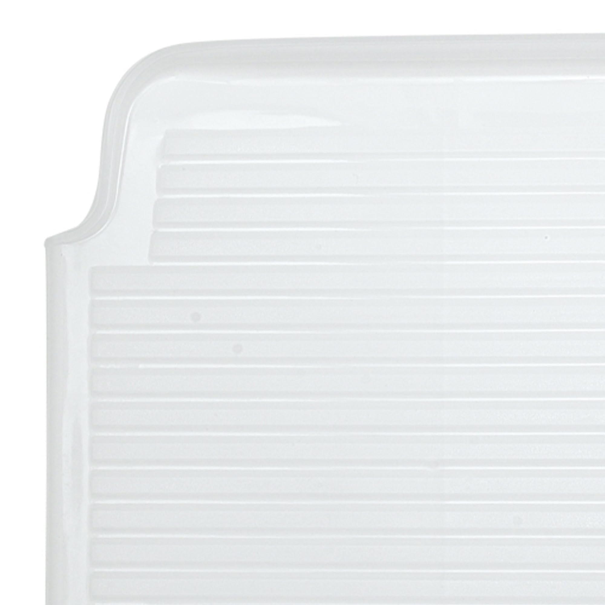 Premium Kitchen Dish Drainer Board - 17x13.5x1.25 Inch Countertop Drying Rack with Rigid Drainboard | Space-Saving Dish Drying Tray for Sink Organization | Perfect for Small Kitchens, Apartments & RV Use