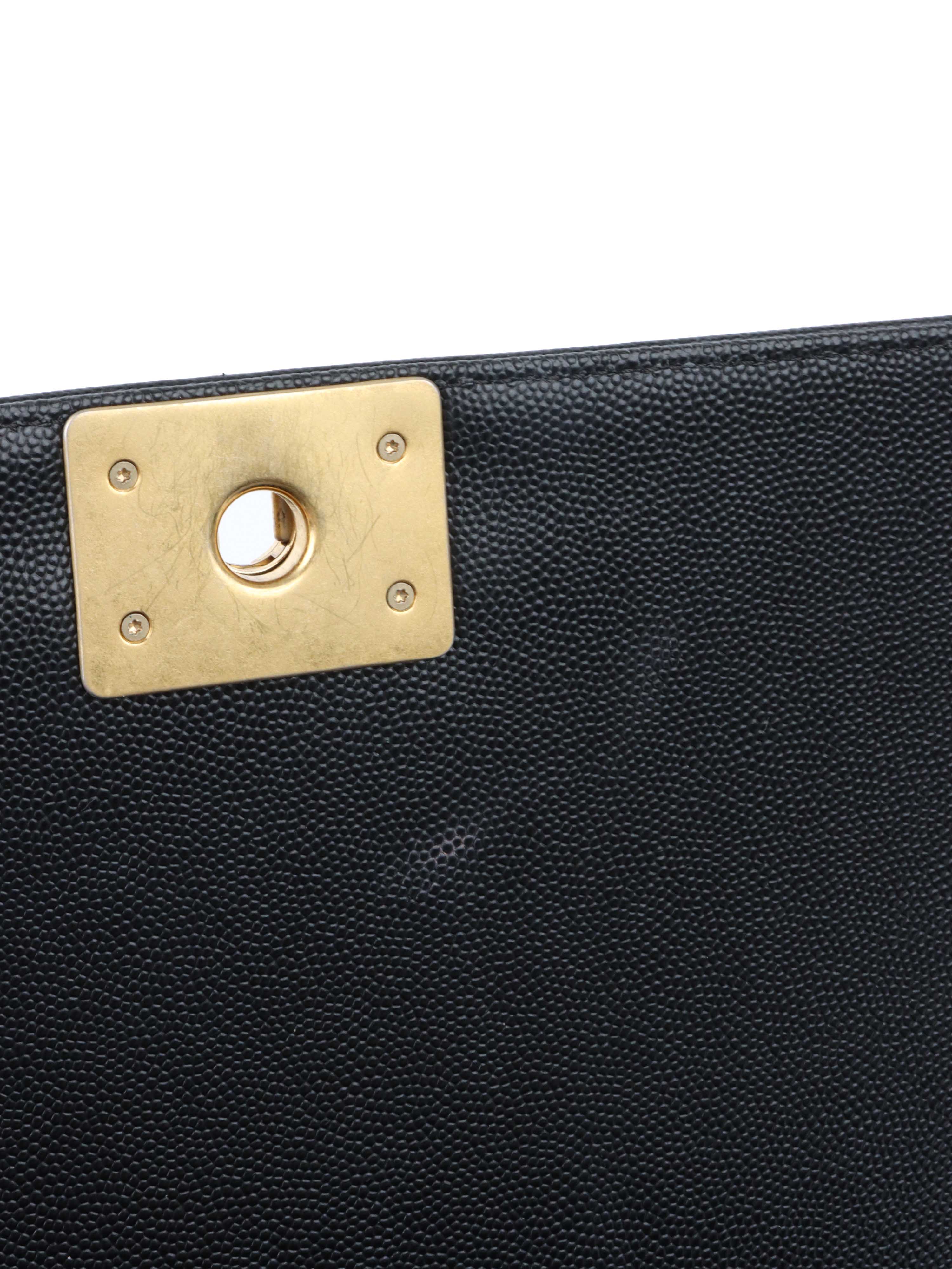 Chanel Black Old Medium Caviar Boy Bag GHW - Luxury Leather Handbag for Women, Perfect for Evening Events, Parties & Special Occasions