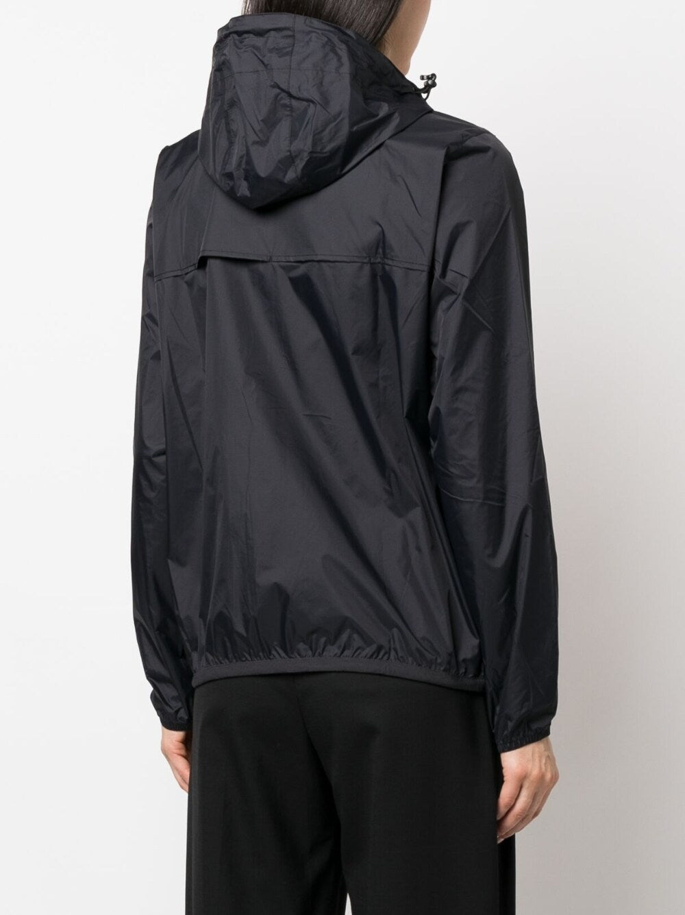 Comme des Garcons x K-WAY Orange Waterproof Windbreaker Coat - Stylish Rain Jacket for Urban Commuting & Outdoor Adventures