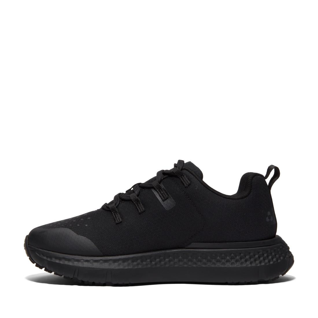 Slip Resistant Work Shoes for Women - Black Ripstop Non-Skid Safety Shoes for Nurses, Waitresses & Restaurant Workers