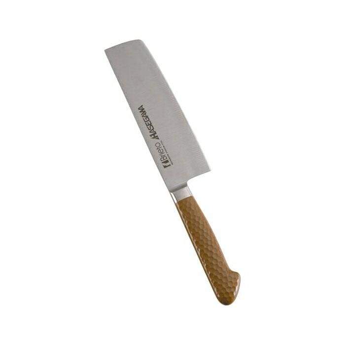 Premium Hasegawa Stainless Steel Nakiri Knife - Japanese Vegetable Knife with Antibacterial Coating | Professional Chef Knife for Chopping, Slicing Vegetables & Herbs | Ideal for Home Kitchen & Restaurant Use