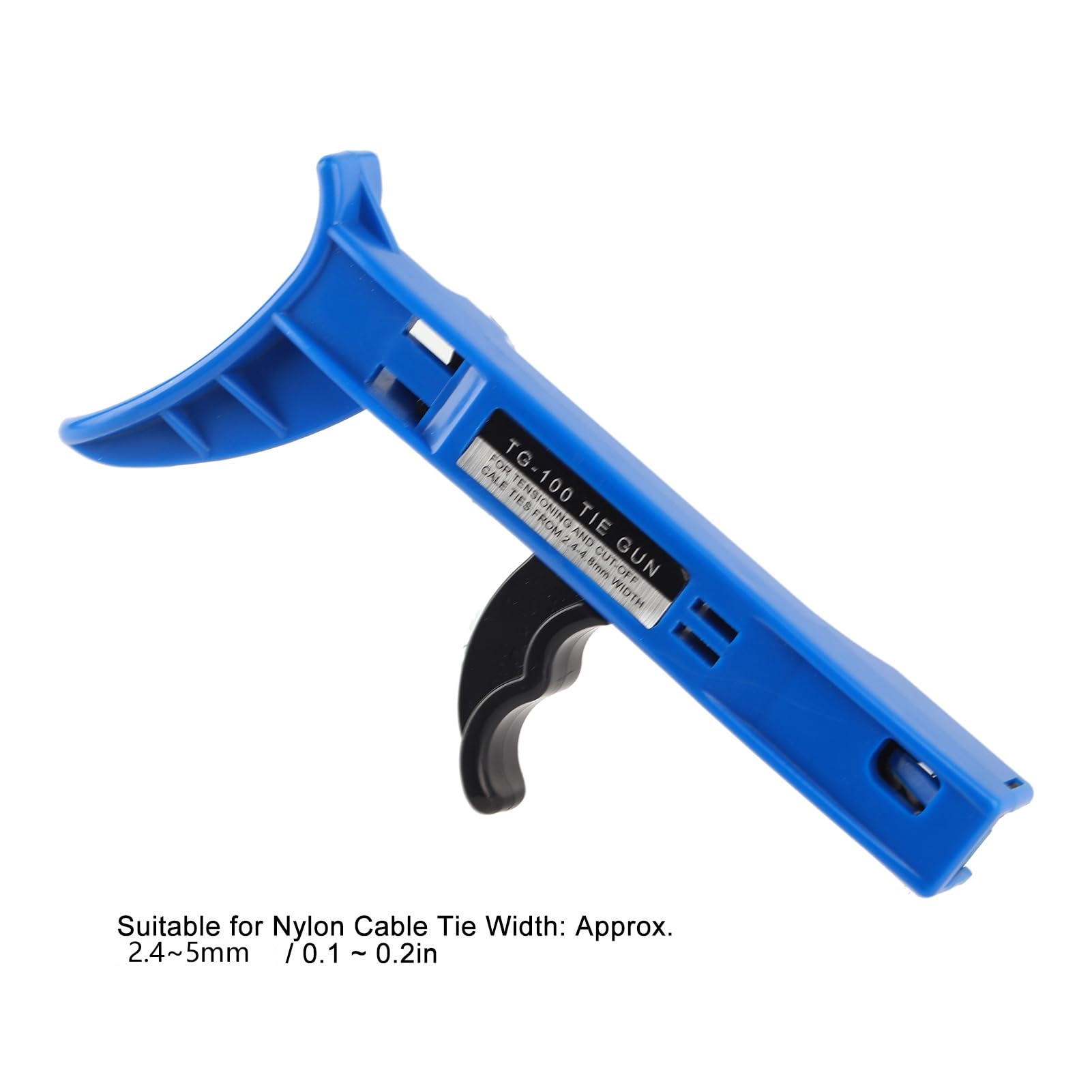 Heavy Duty Cable Tie Gun Tool - Fastening & Tensioning for 2.4-4.8mm Nylon Zip Ties - Perfect for Electrical Wiring, HVAC, Automotive & Industrial Applications