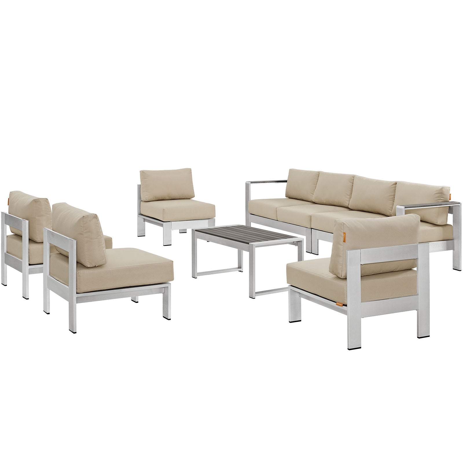 7-Piece Outdoor Patio Sectional Sofa Set with Cushions - Waterproof Wicker Furniture for Backyard, Garden, Poolside & Deck - Modern All-Weather Lounge Seating for Outdoor Living