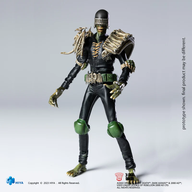 HIYA 6-inch 1/12 Scale Judge Dredd & Judge Death Action Figure Set - Premium Collectible for Superhero Fans | Perfect for Display, Photography, and 1/12 Scale Dioramas