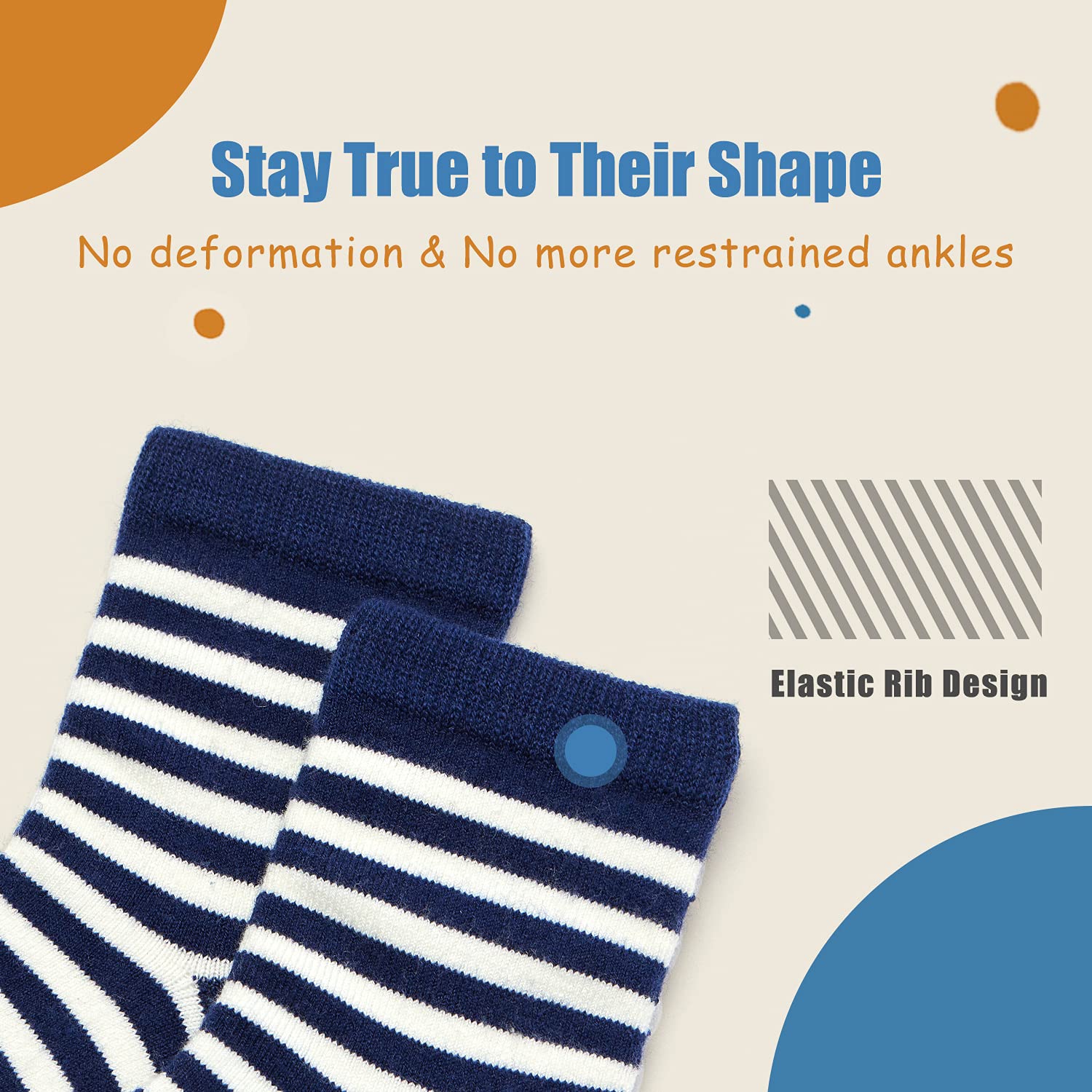 Warm Wool Thermal Crew Socks for Boys - 6 Pairs Winter Kids Socks for Cold Weather, Outdoor Activities & School