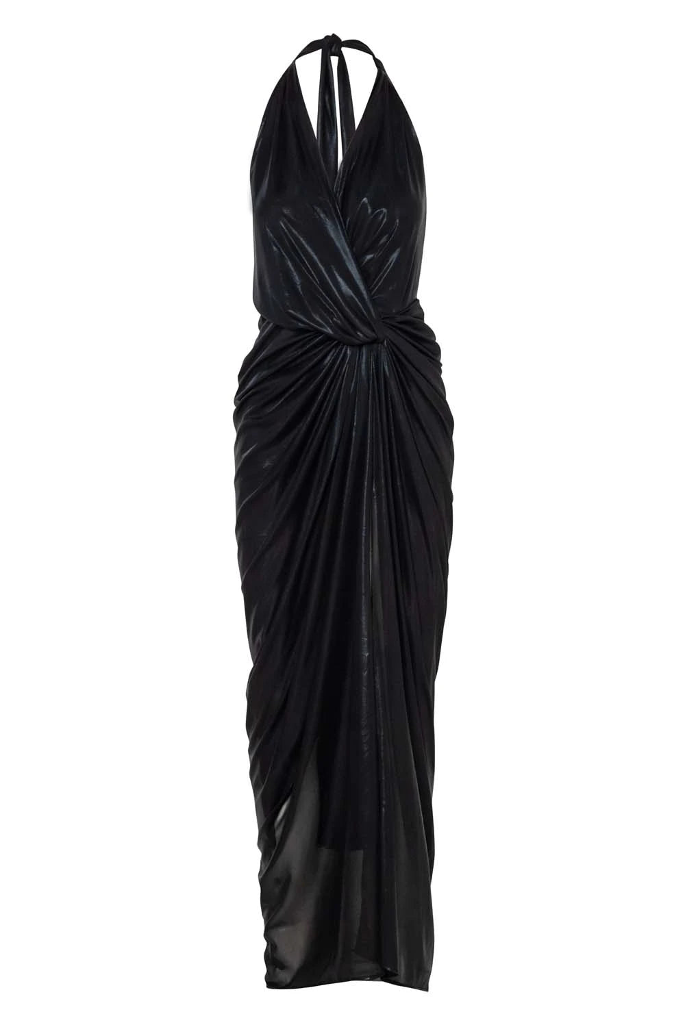 Liz Women's Maxi Dress Black - Elegant Long Sleeve Flowy Summer Dress for Beach, Party & Casual Wear