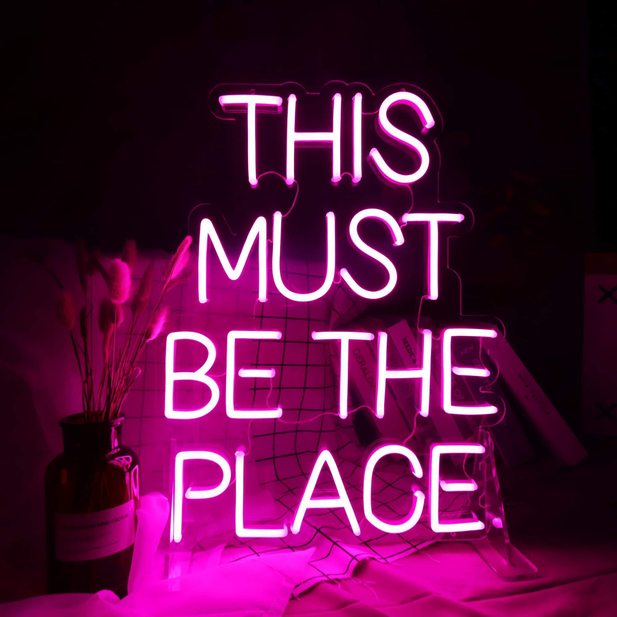 Custom LED Neon Wall Sign with Dimmer & Remote - Perfect for Bedroom, Bar, Party & Home Decor | Durable Neon Light for Wedding, Cafe, Shop & Office Lighting