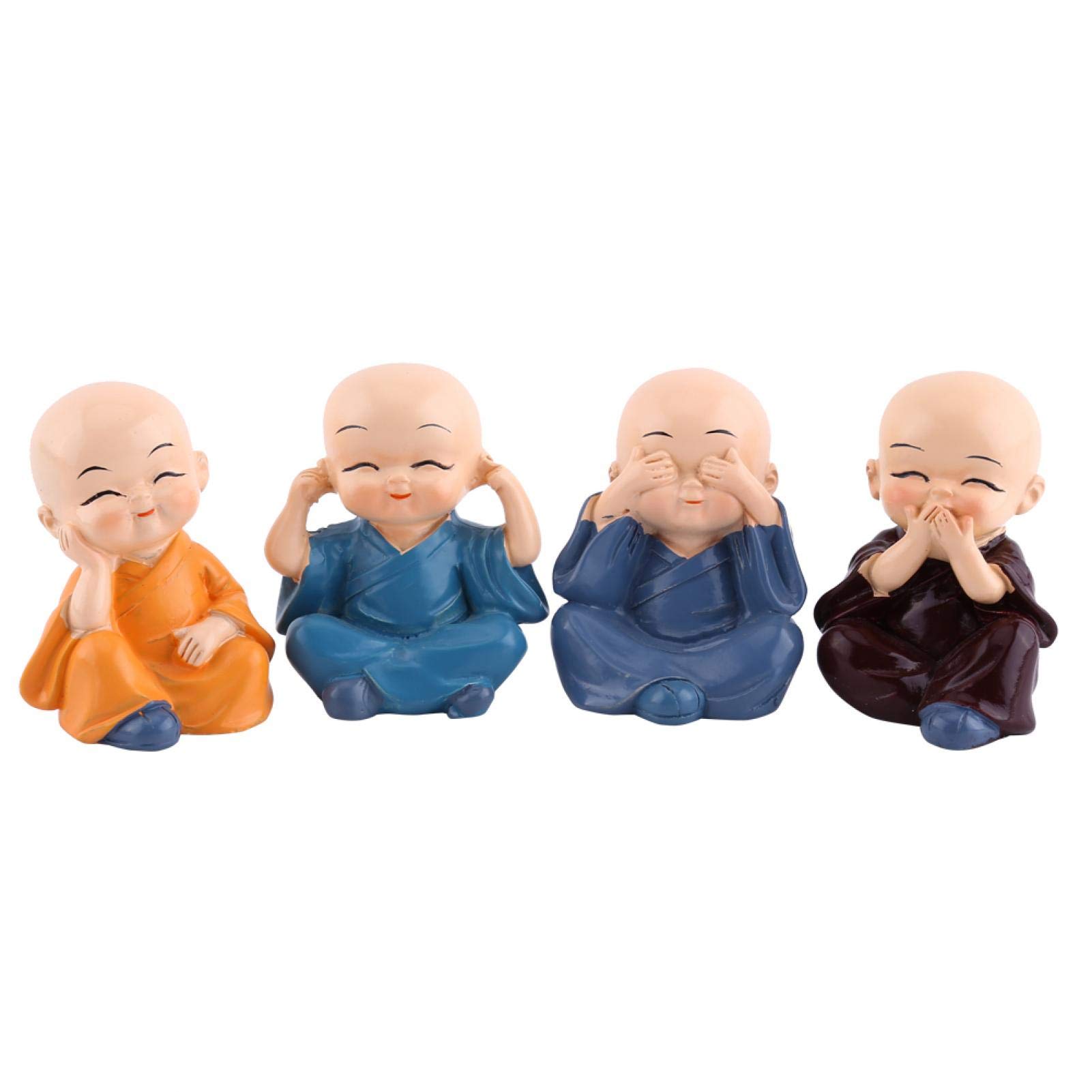 Car Accessories - Lucky Monk Figurine for Dashboard | Buddhist Decor for Home, Office & Car | Thoughtful Gift for Friends & Family | Brings Peace & Positive Energy While Driving