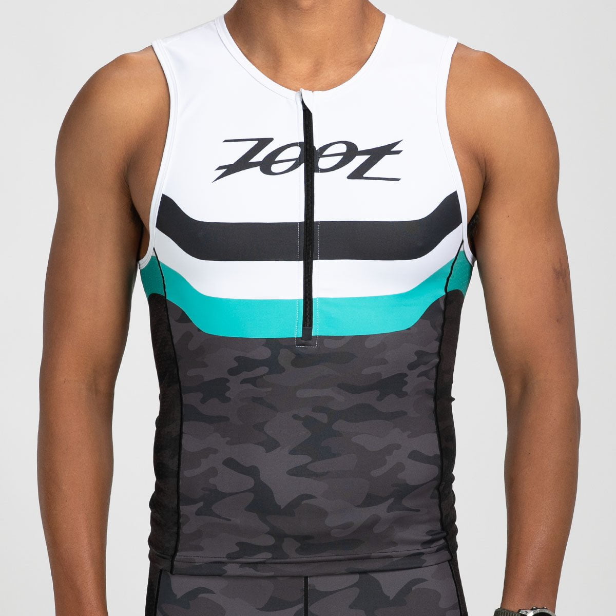 Men's Limited Edition Tri Tank Camouflage Workout Shirt - Gym, Running & Outdoor Training Apparel