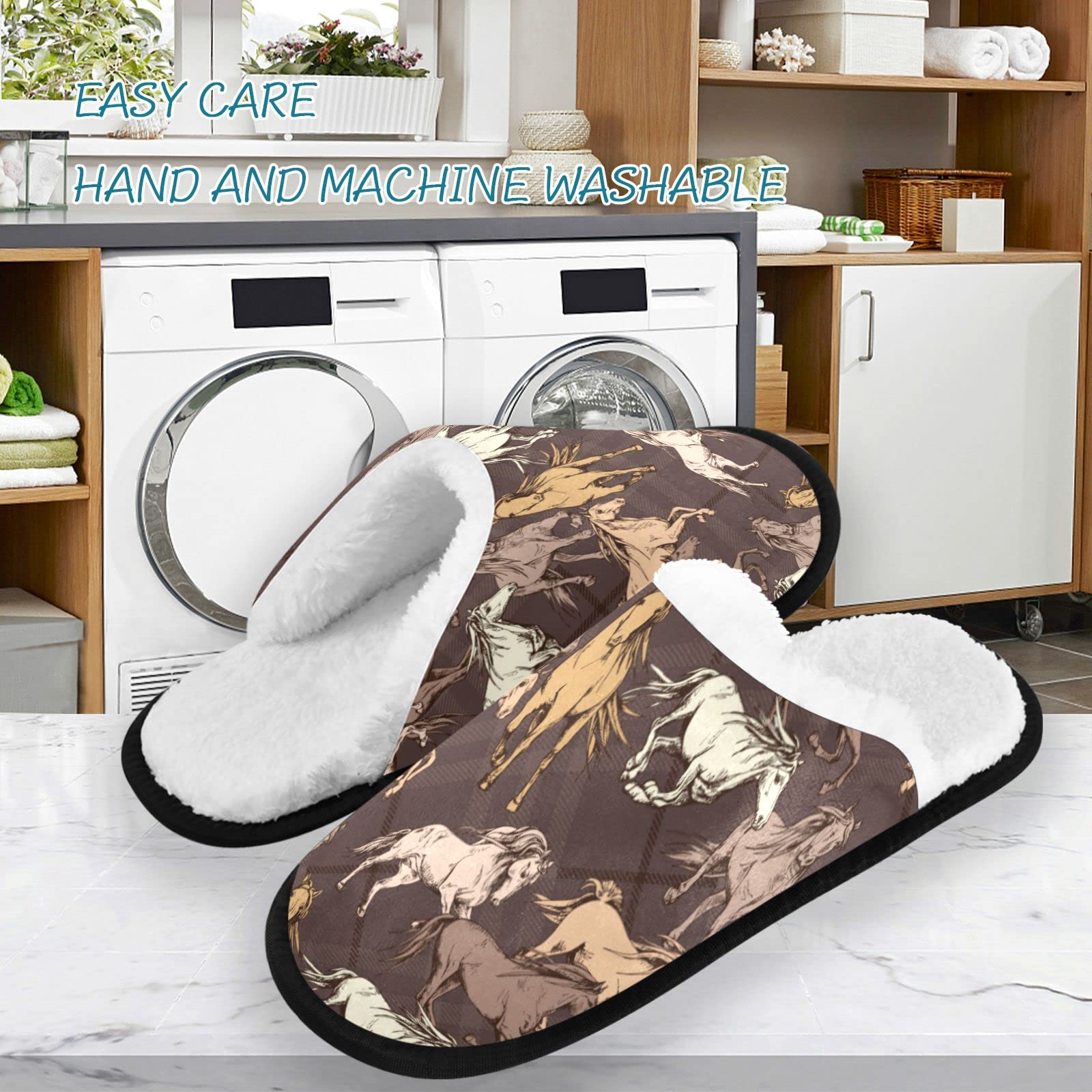 Visesunny Memory Foam Slippers for Women & Men - Winter Warm Cotton House Slippers, Cozy Indoor Outdoor Shoes with Non-Slip Sole - Perfect for Home, Bedroom, Lounge & Backyard Use